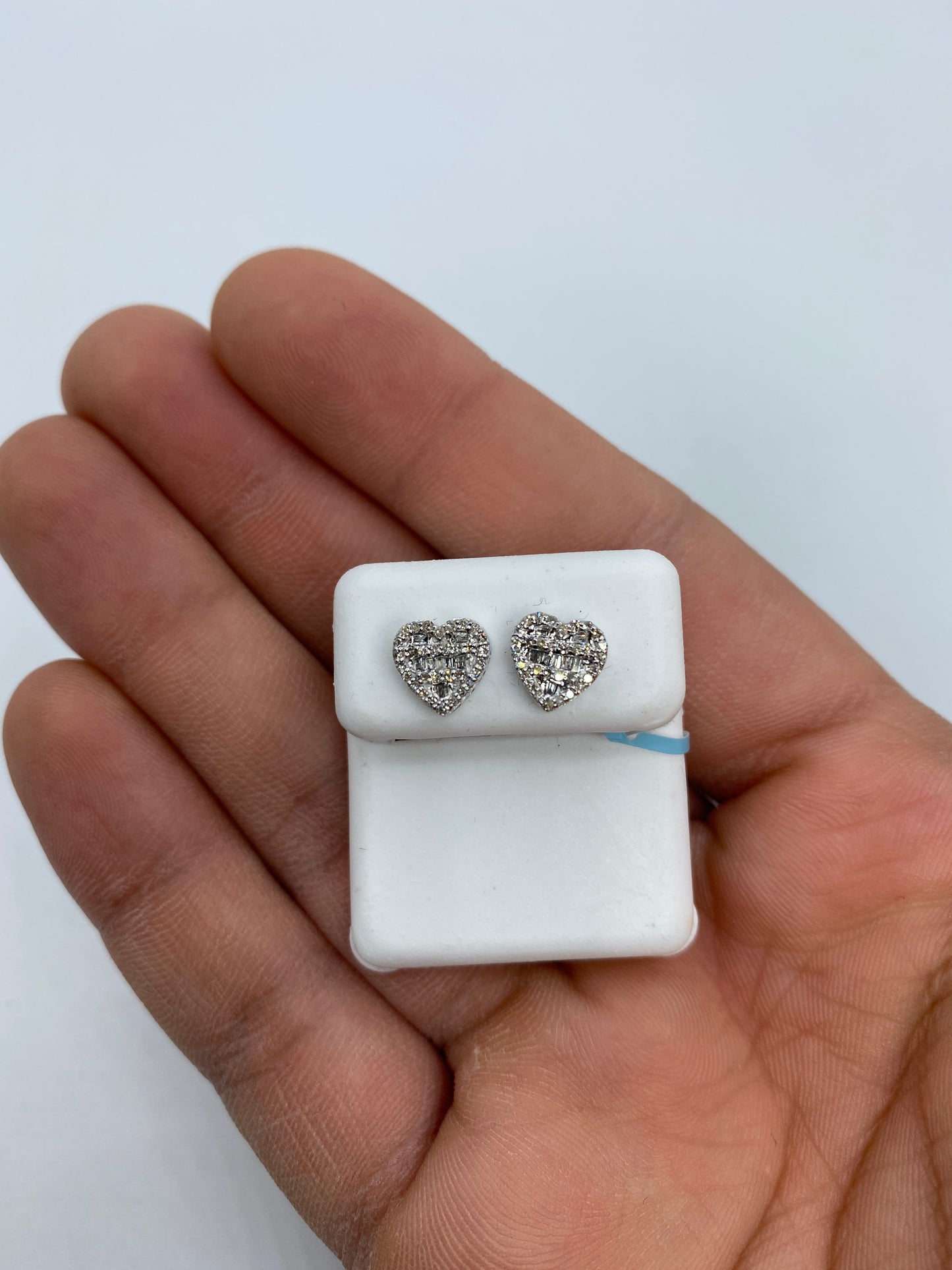 Heart Baguette Earrings