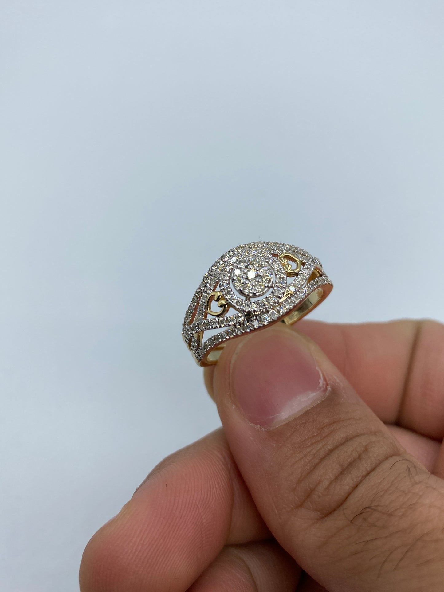 Love Cage Engagement Ring