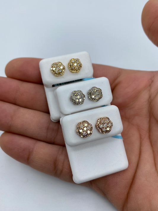 3D Flower Earrings Small