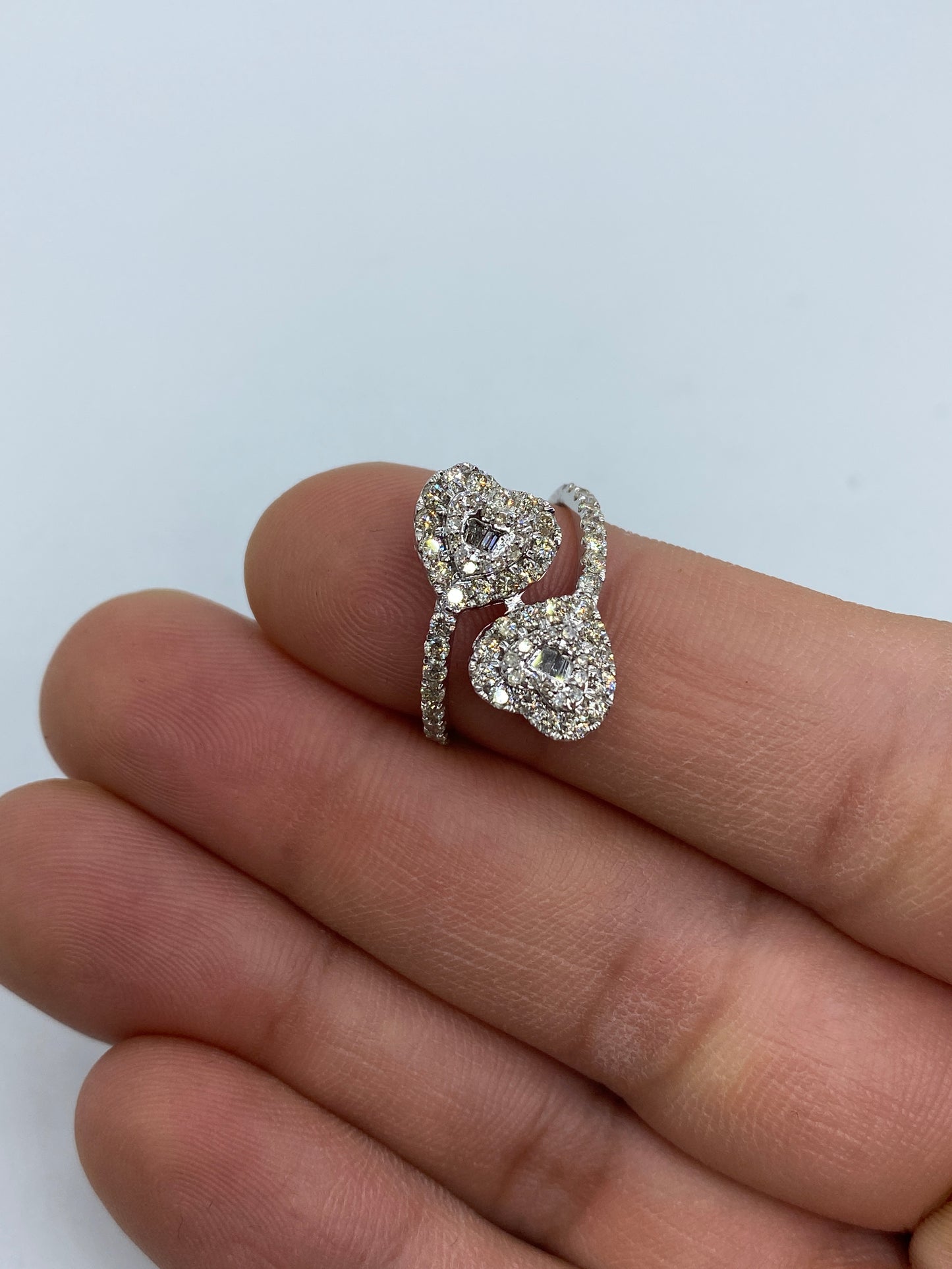 Heart Bangle Engagement Ring