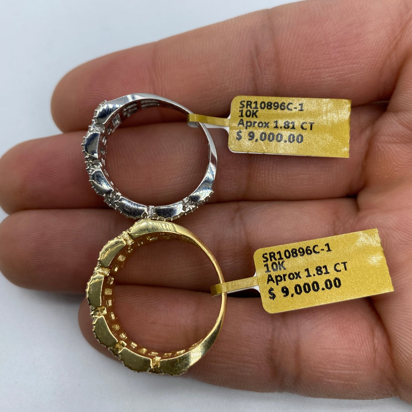 10K Watch Band Diamond Ring