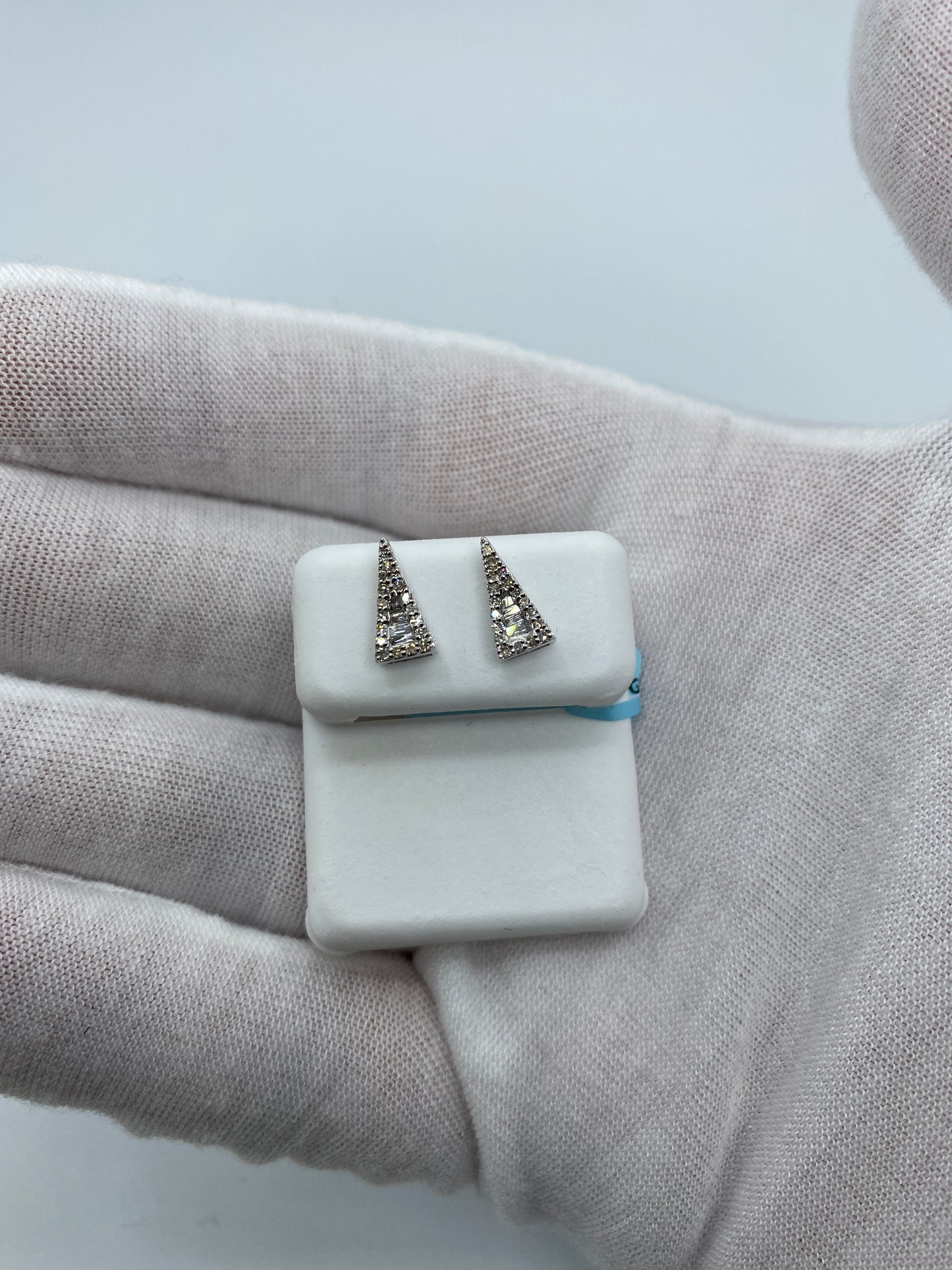 Isosceles Triangle Baguette Earrings