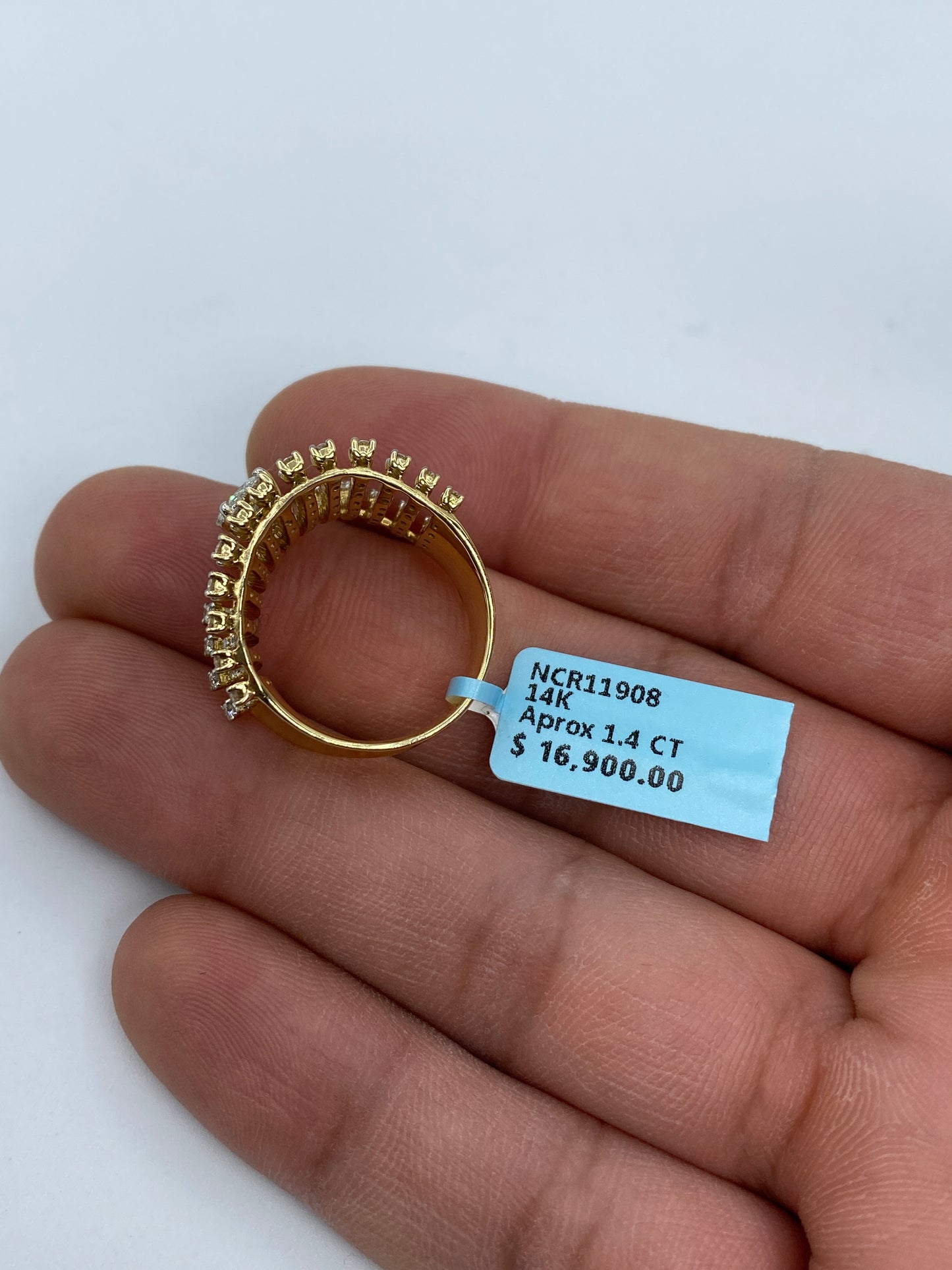 Open Ladies Ring Large Center Stone