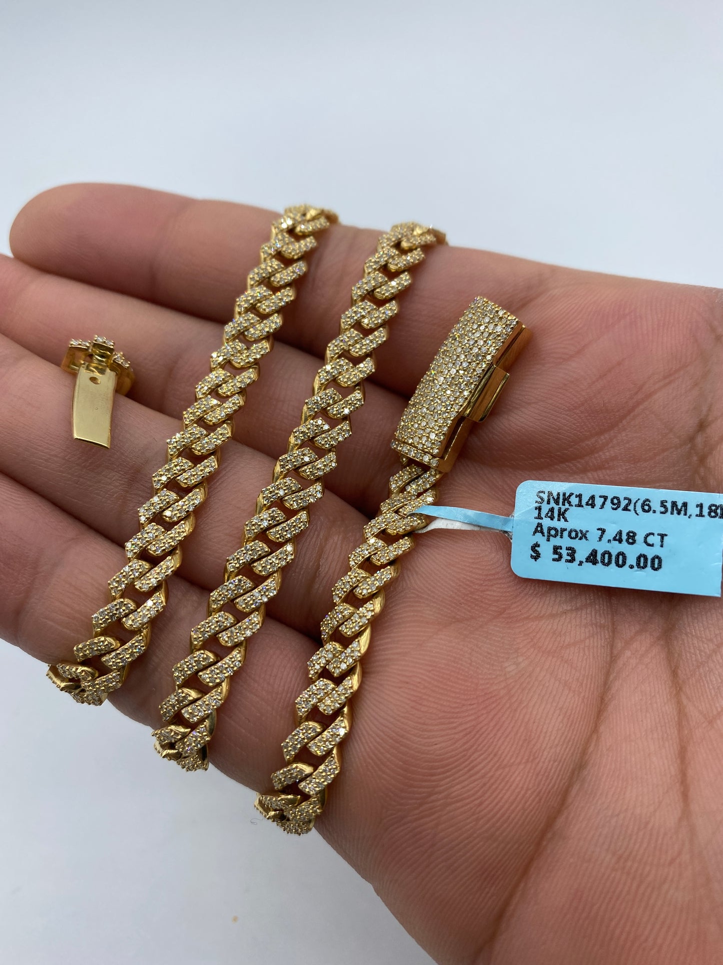 14K Cuban Chain 6.5mm, 18in
