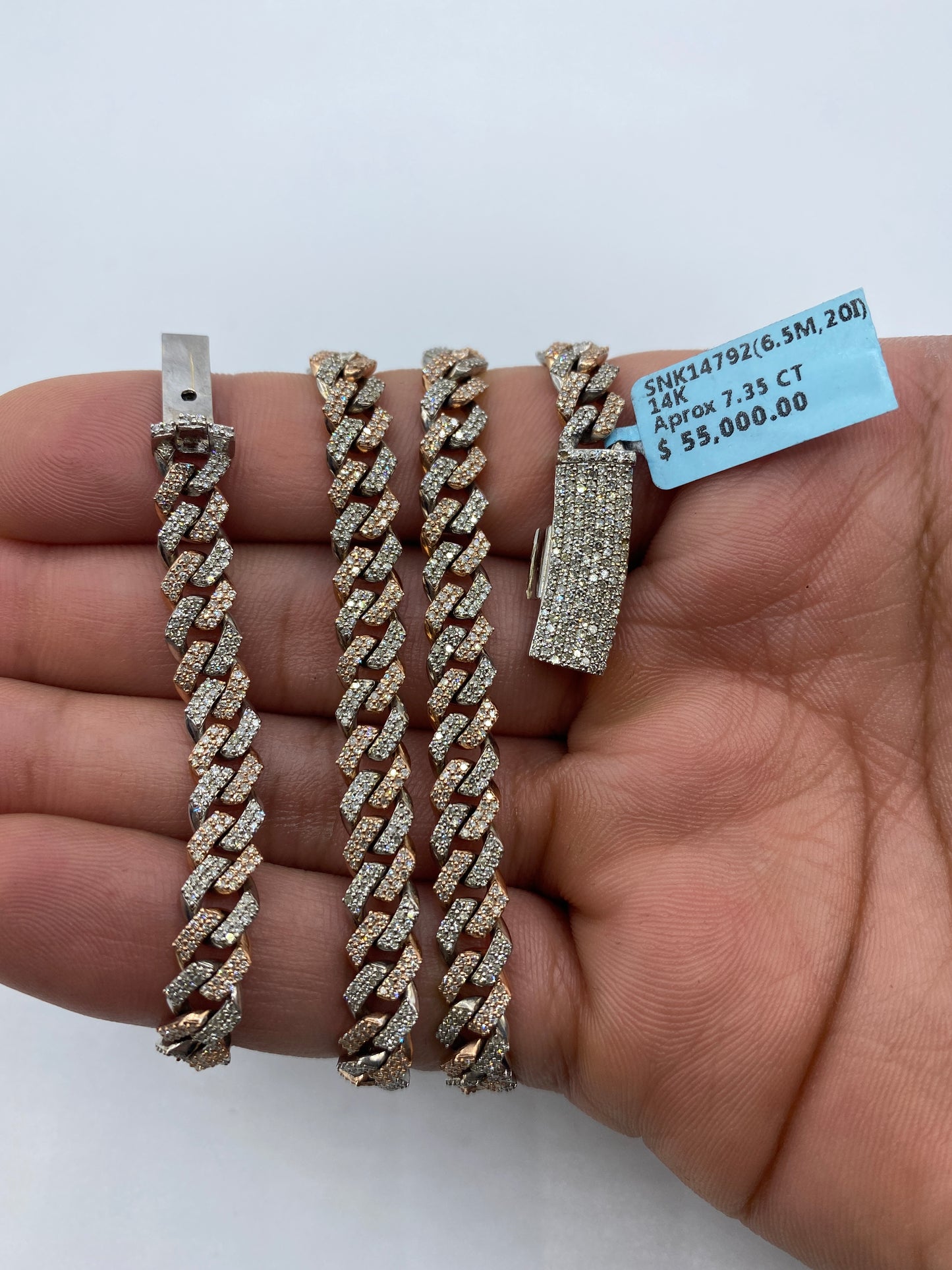 14K Cuban Chain 6.5mm, 20in