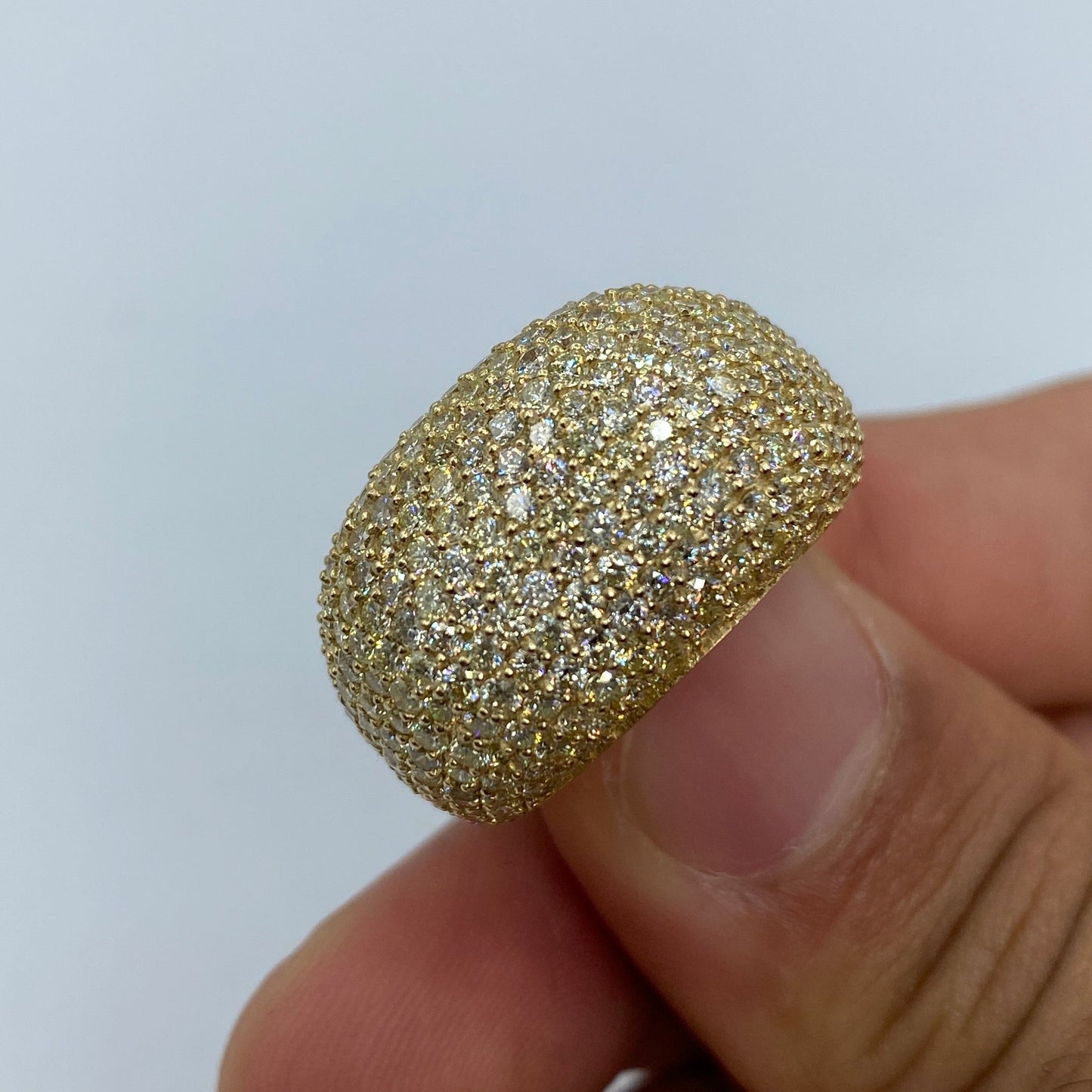 10K Dome Diamond Ring Style #1