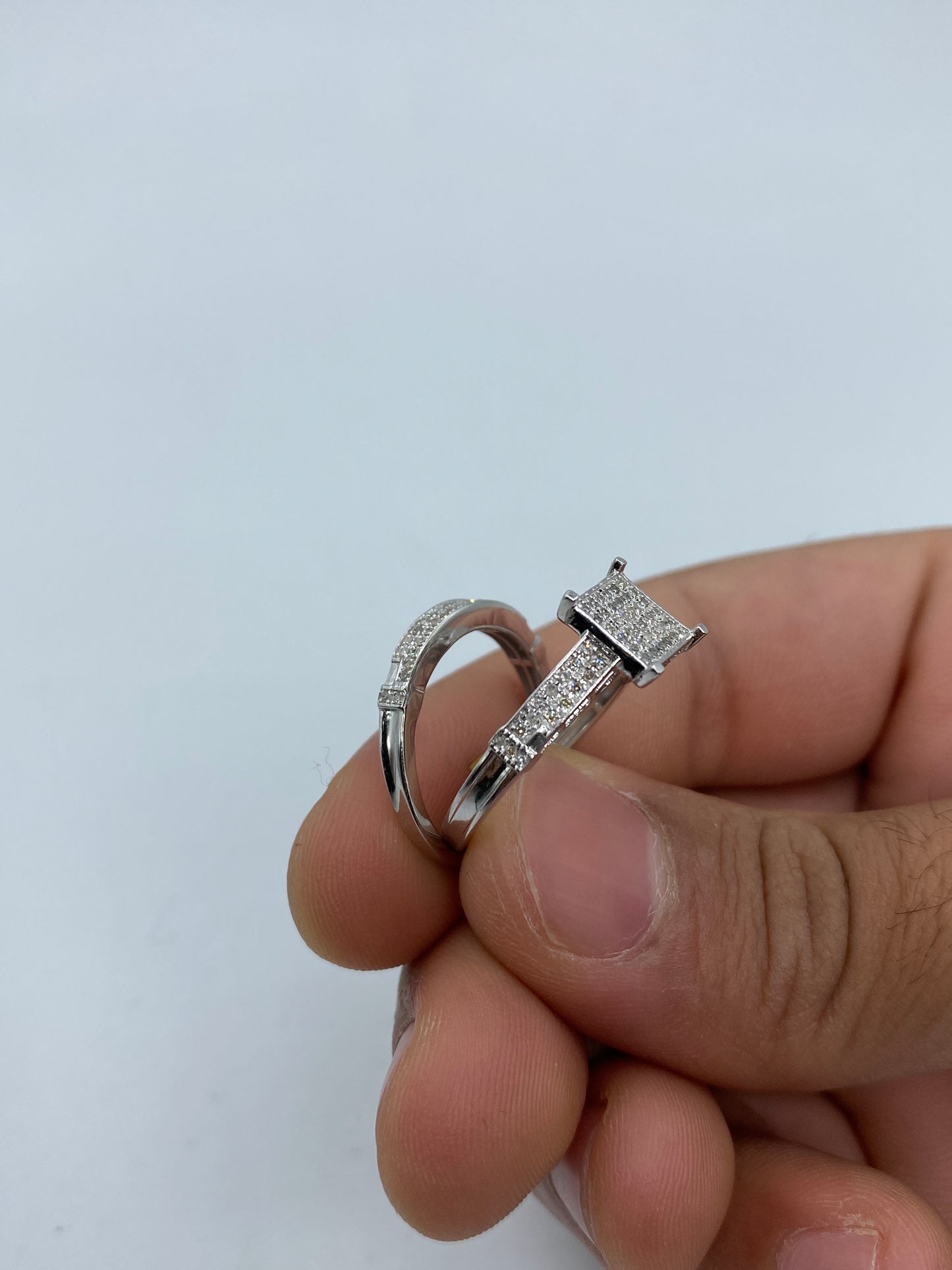 10K Engagement Ring With Wedding Band