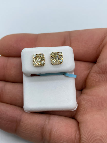 Square Stud Earrings Size #3