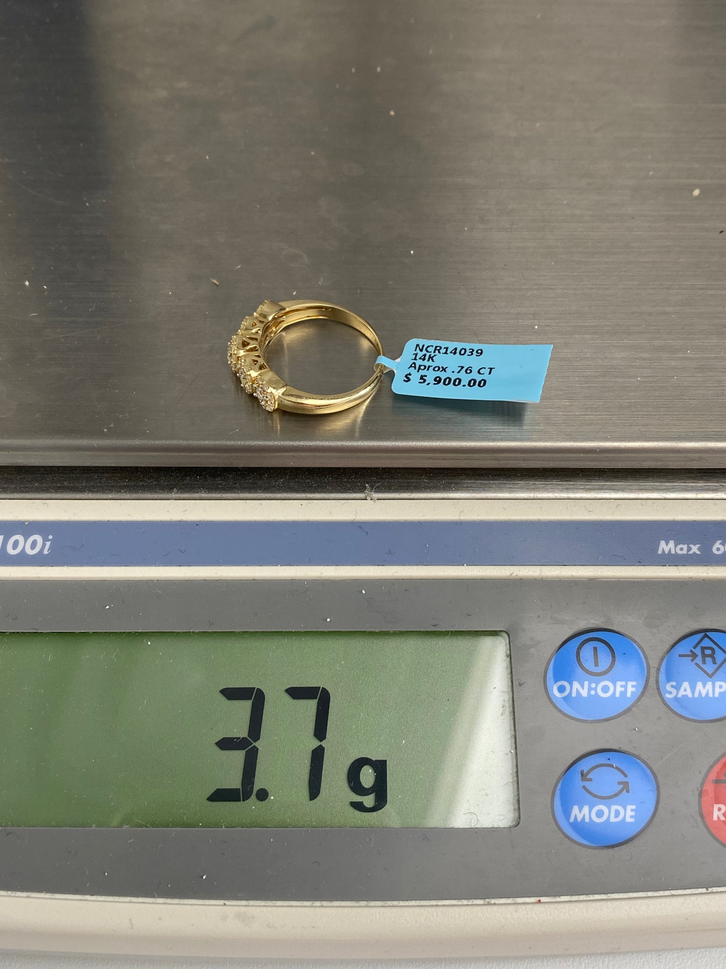 5 Flower Engagement Ring