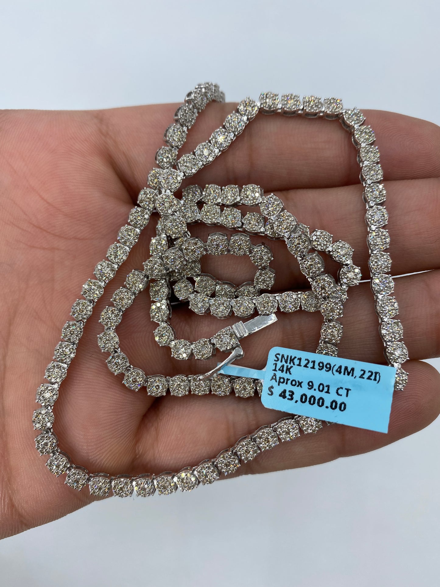 14K Tennis Chain 4mm, 22in