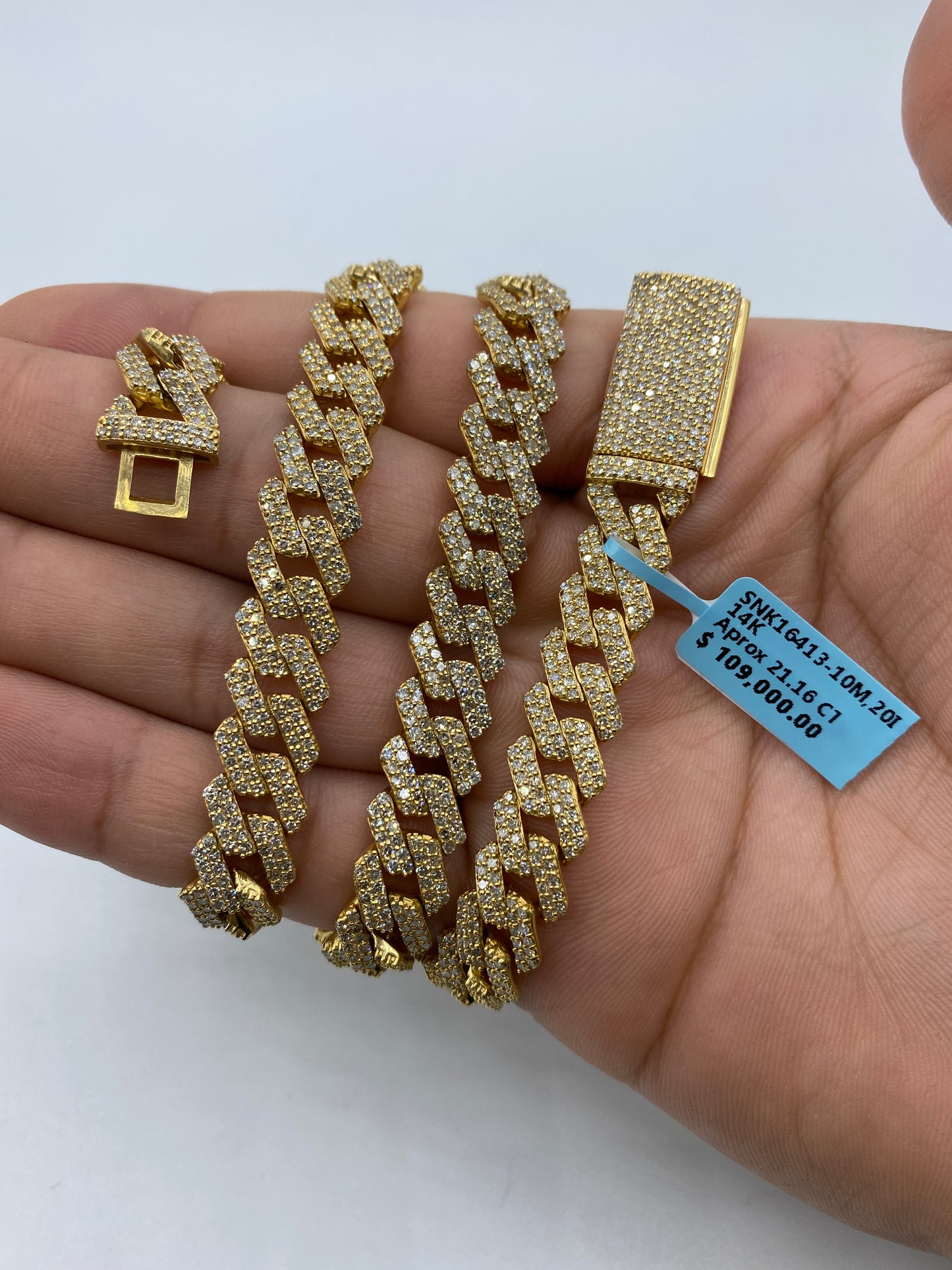 14K Cuban Chain 10mm, 20in