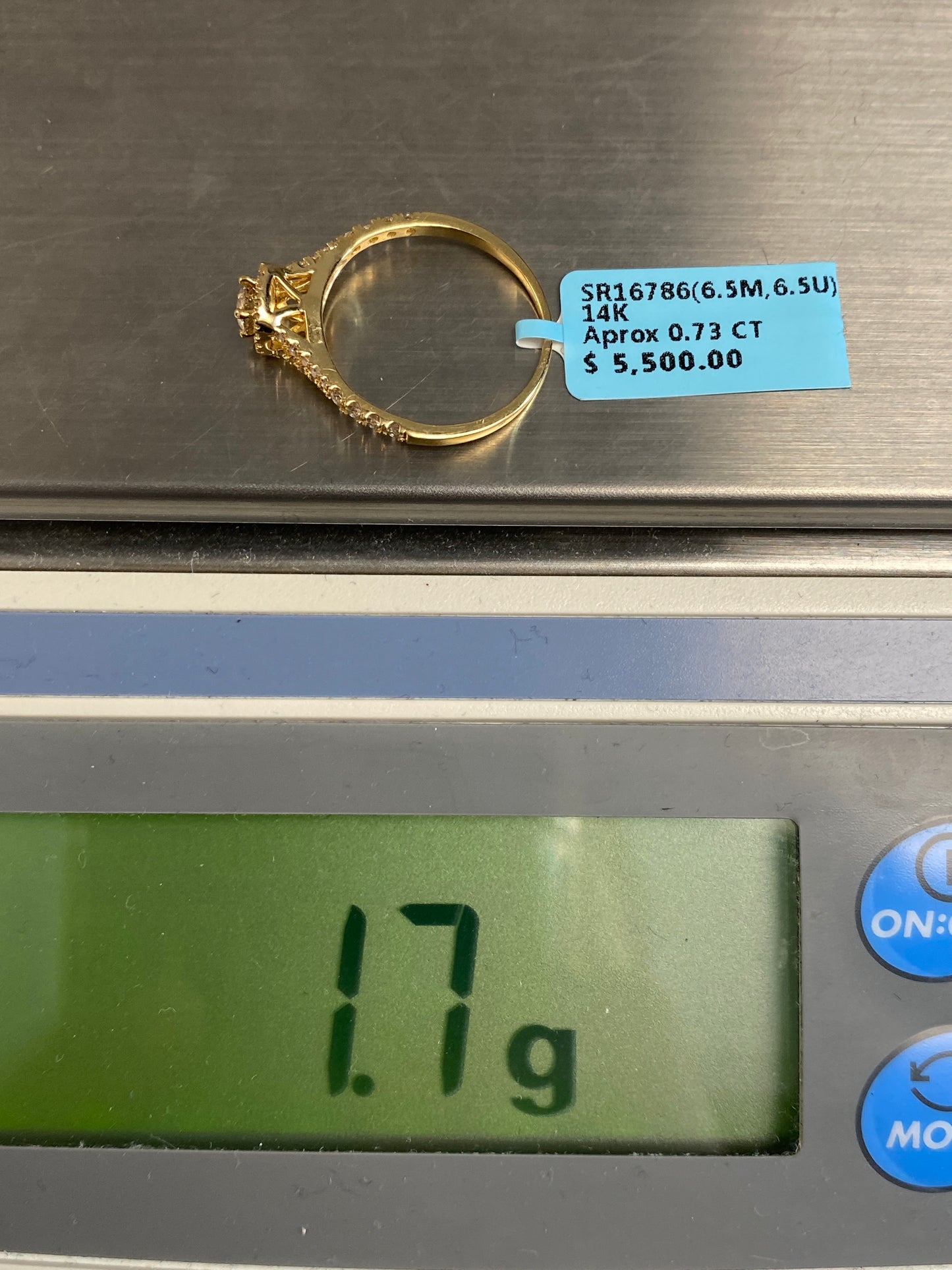 Large Center Stone Engagement Ring