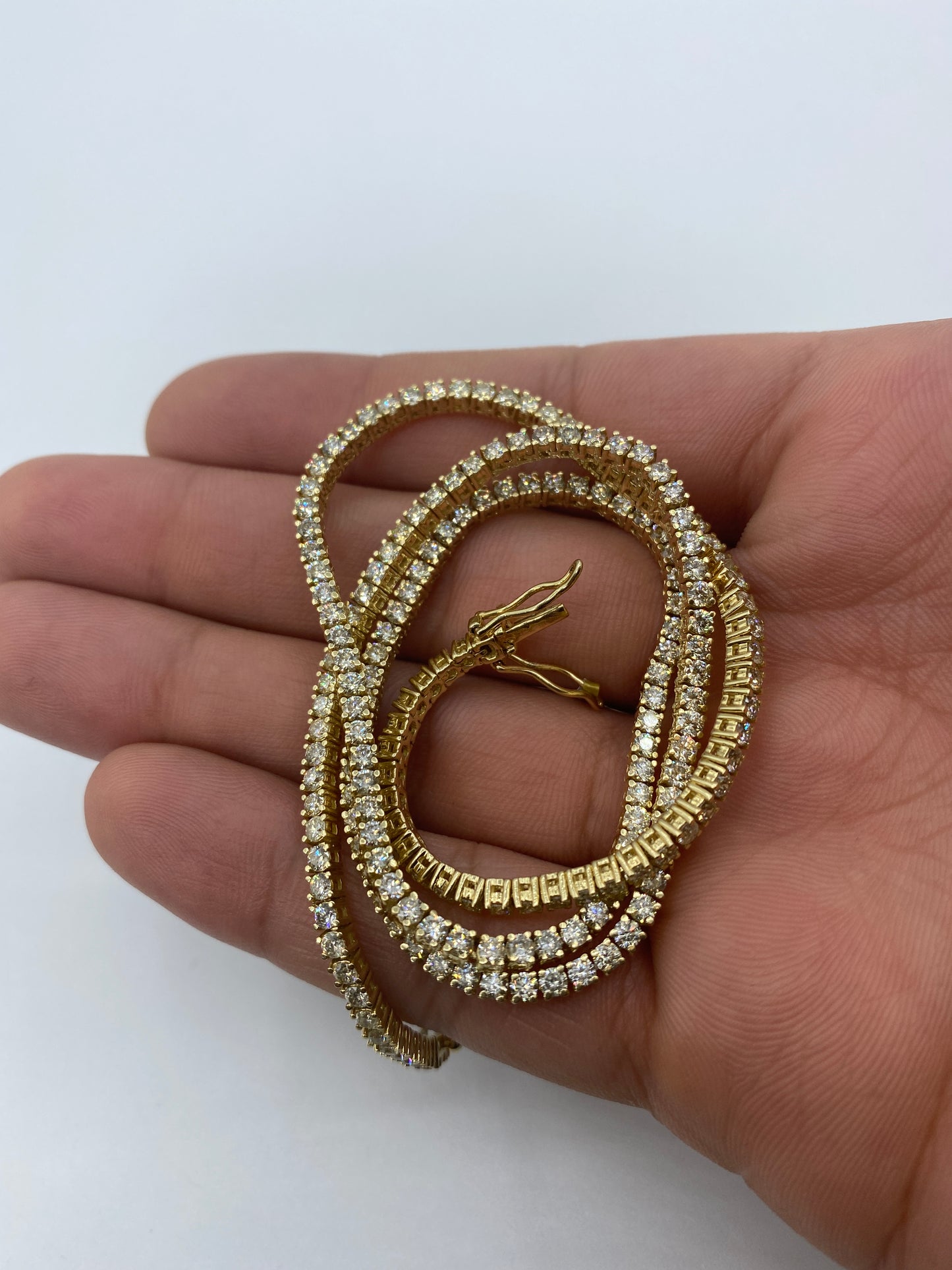 10K Tennis Chain 3mm, 18in