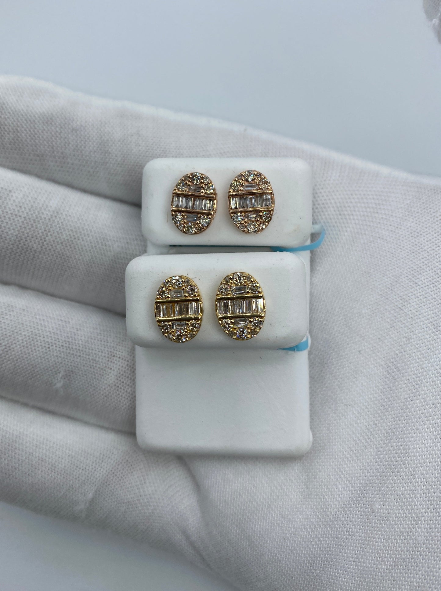 Oval Baguette Earrings