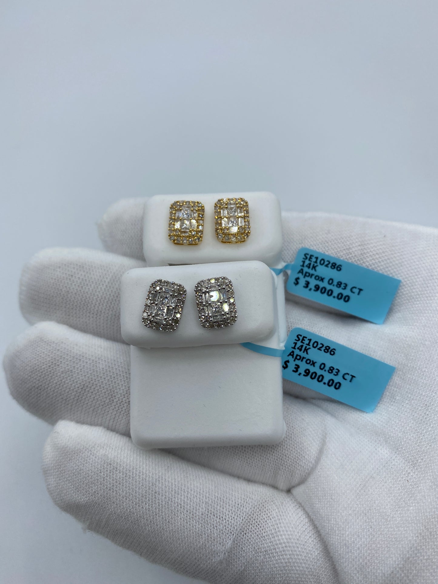 Rectangle Baguette Earrings