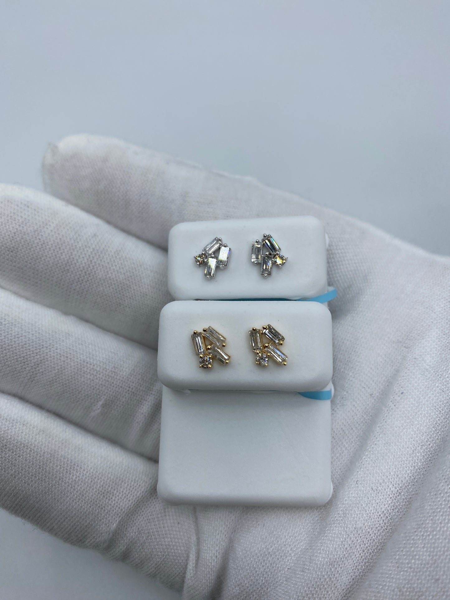 Crystal Baguette Earrings