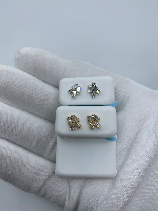 Crystal Baguette Earrings