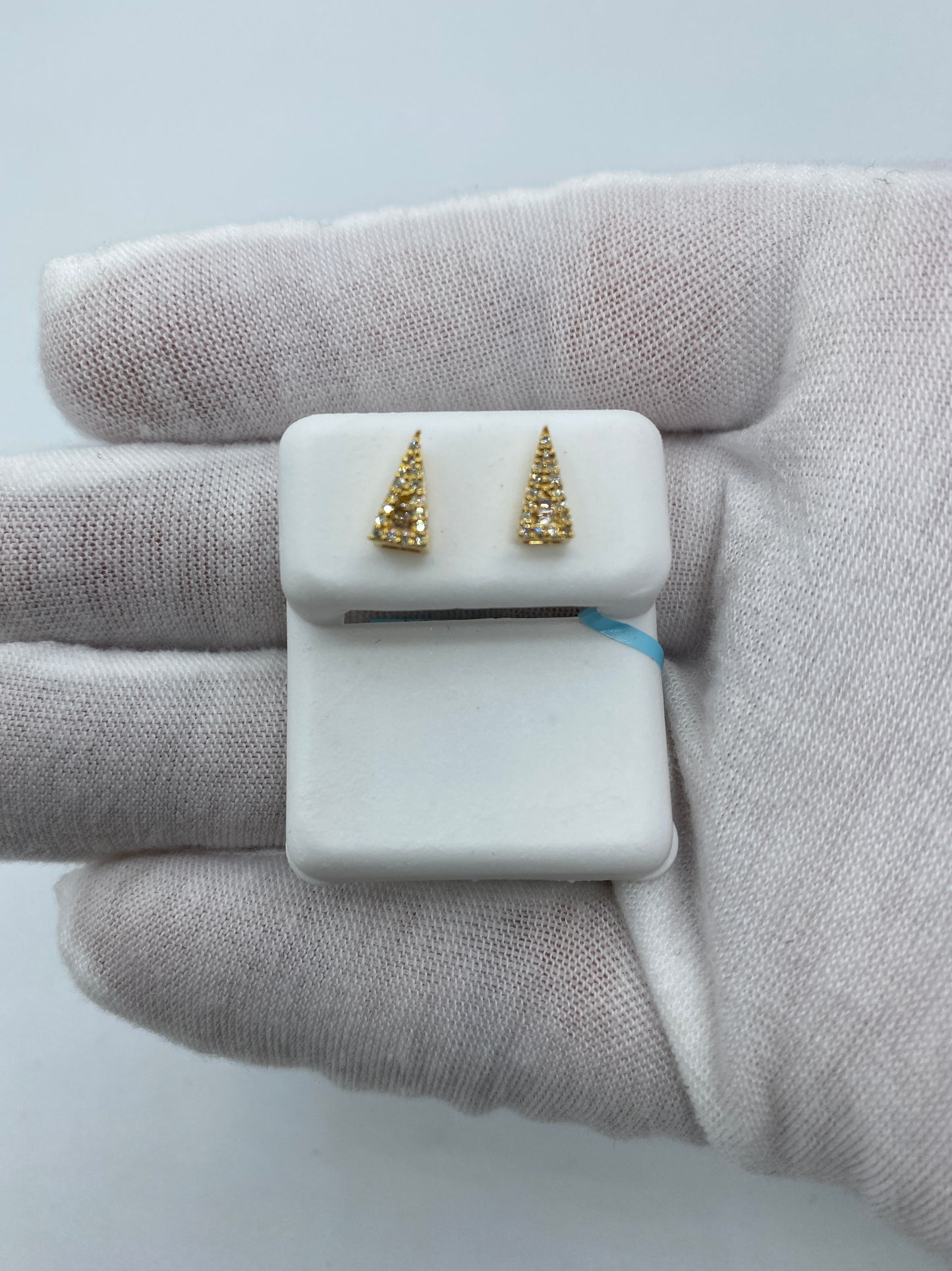 Isosceles Triangle Baguette Earrings