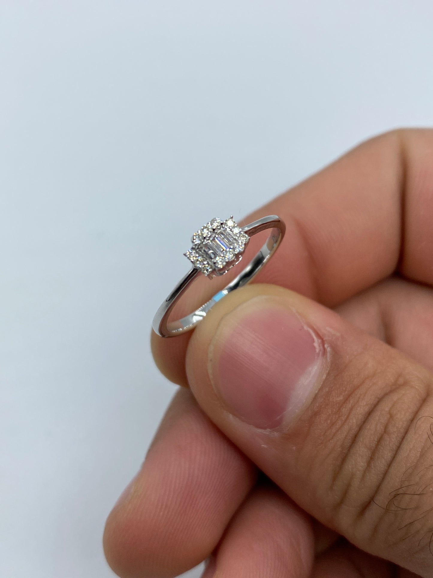 Minimal Baguette Engagement Ring