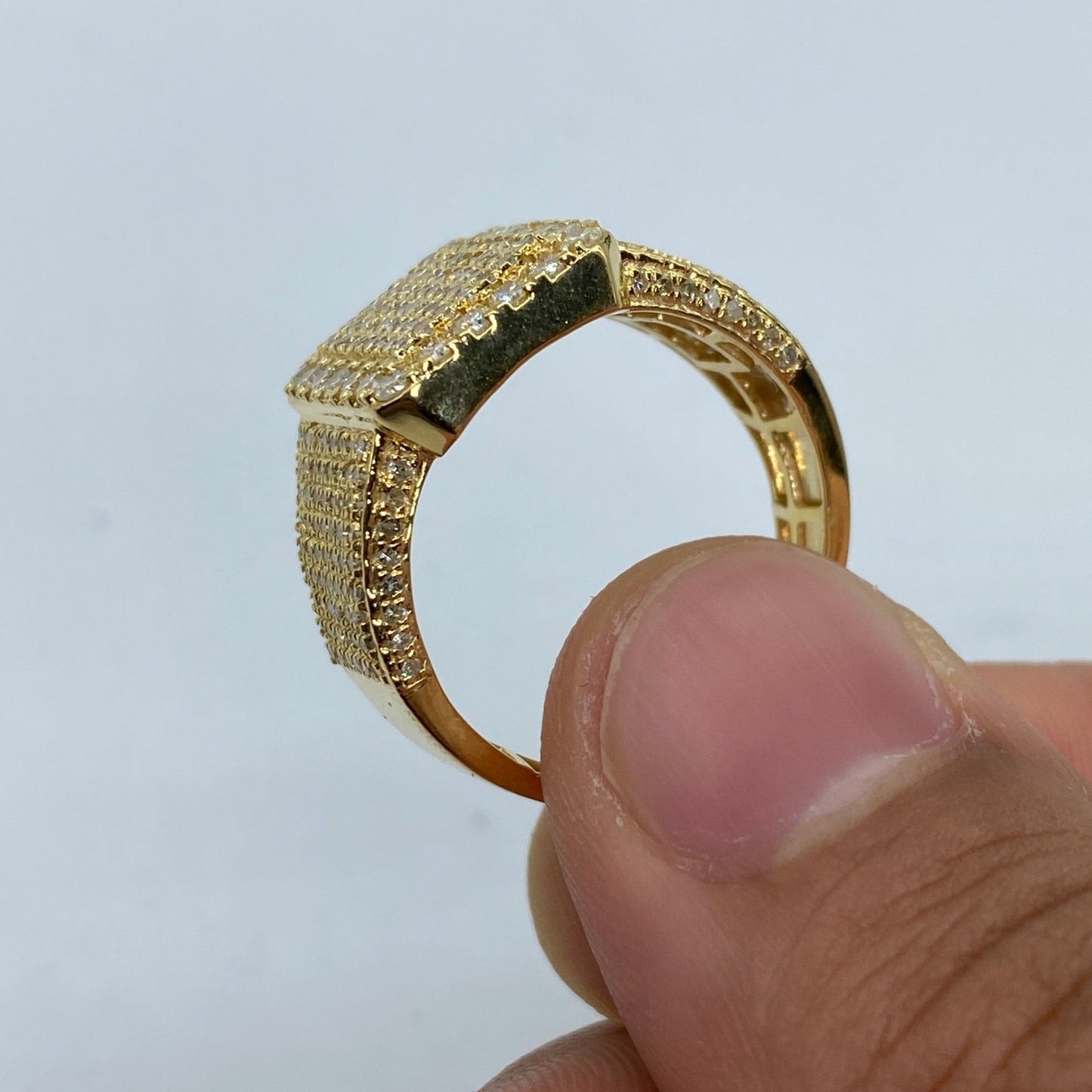 10K Square Thanos Diamond Ring