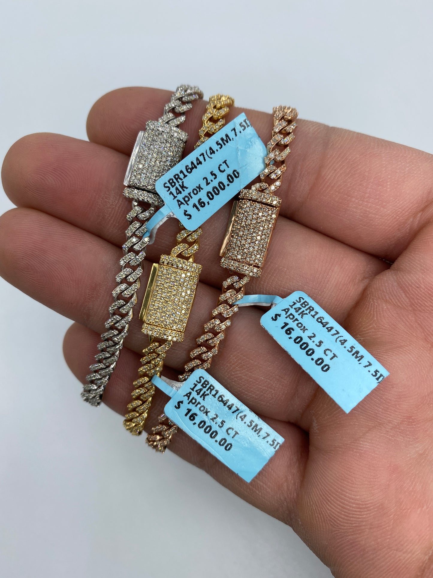 14K Cuban Bracelet 4.5mm, 7.5in