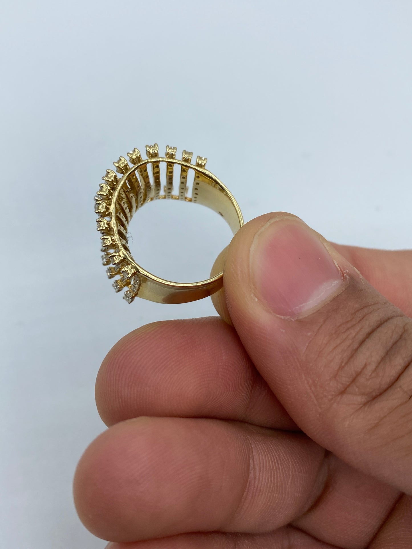 Open Ladies Ring Large Center Stone