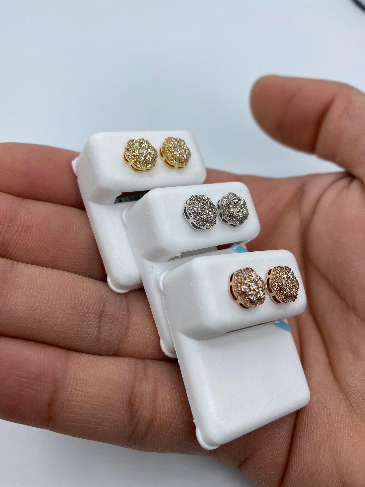 3D Flower Earrings Small