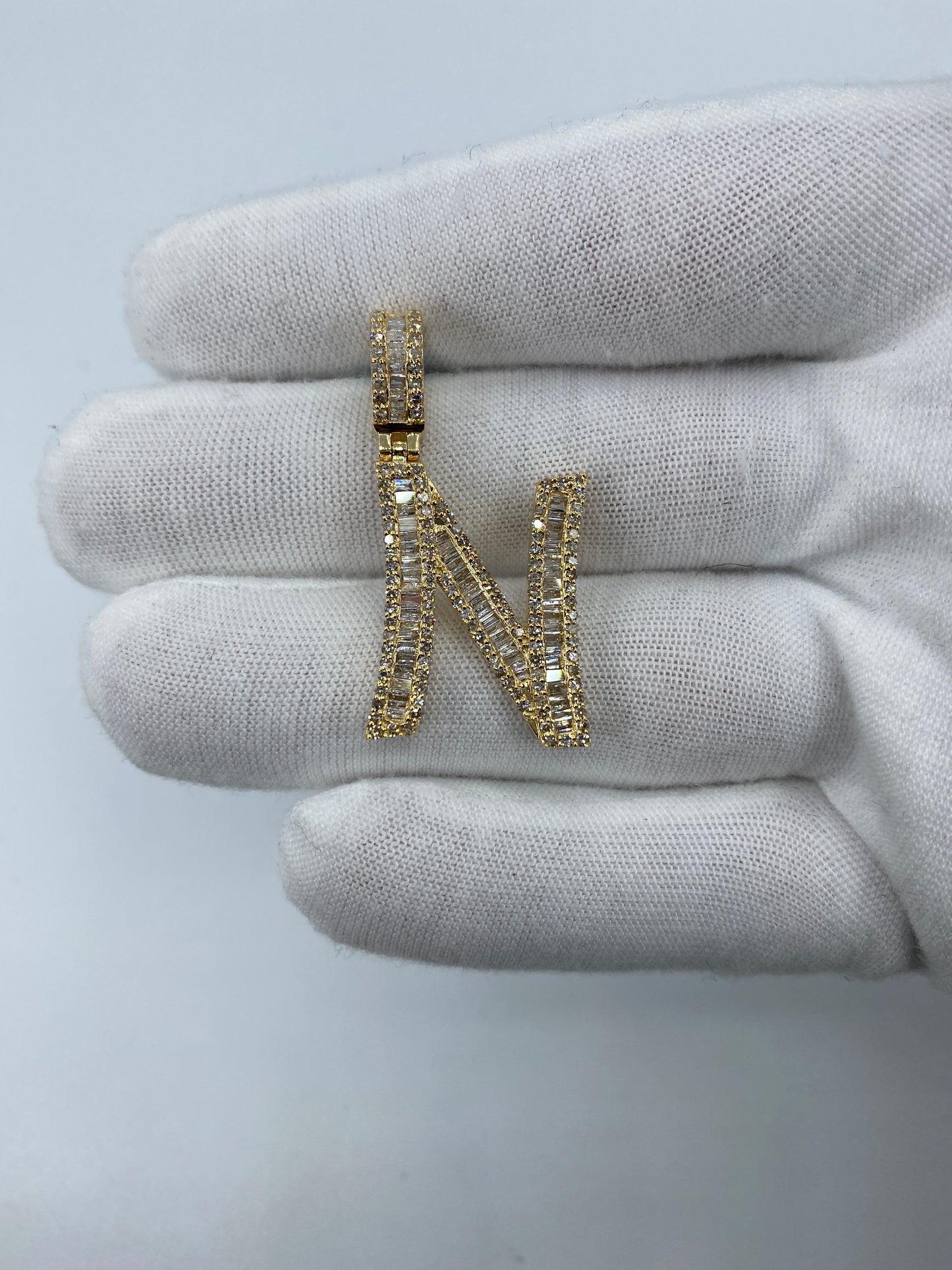 14K N Baguette Initial