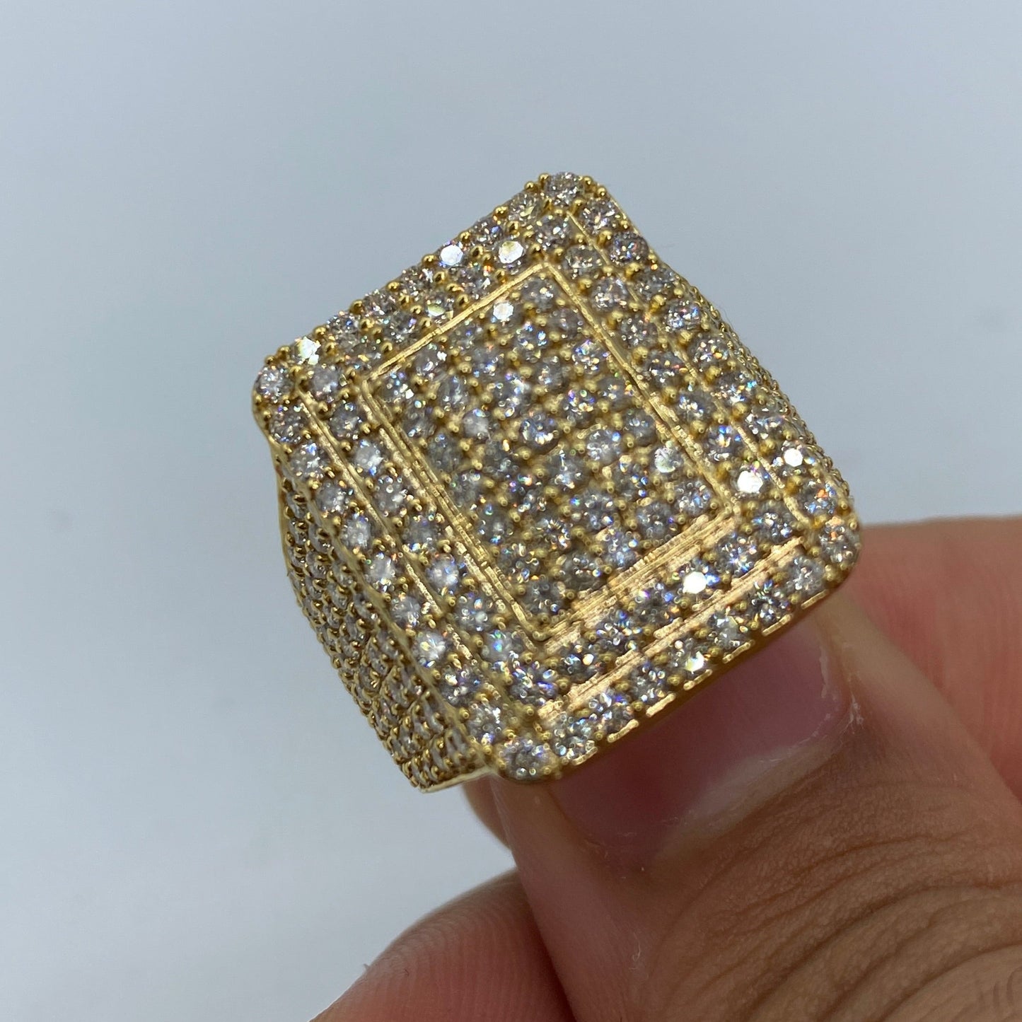 10K Rectangle Aphrodite Diamond Ring