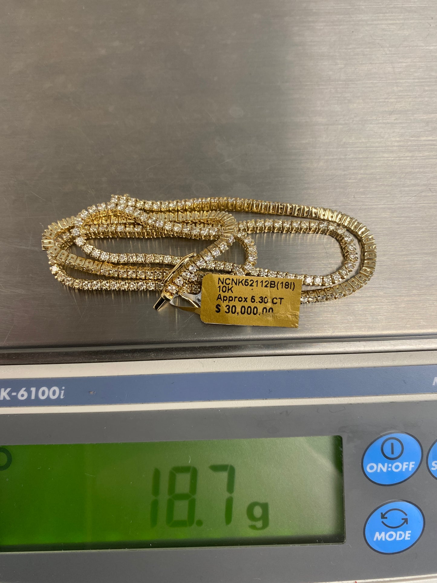 10K Tennis Chain 2.5mm, 18in