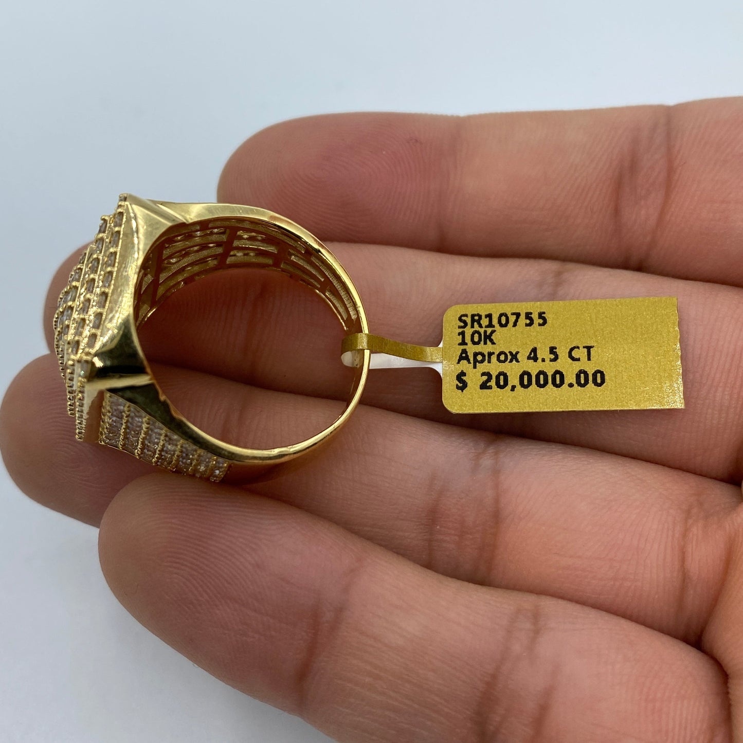 10K Rectangle Aphrodite Diamond Ring