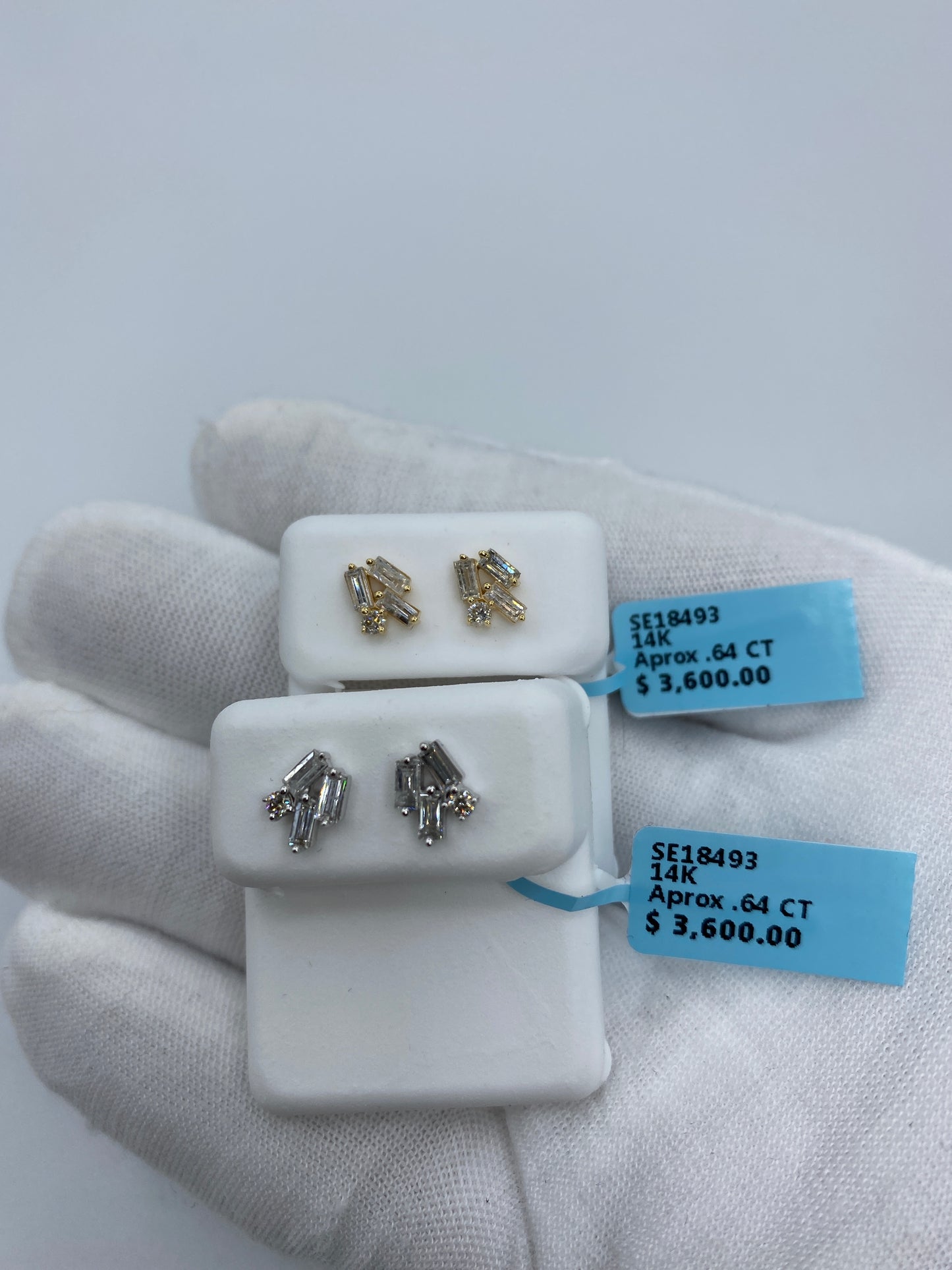 Crystal Baguette Earrings