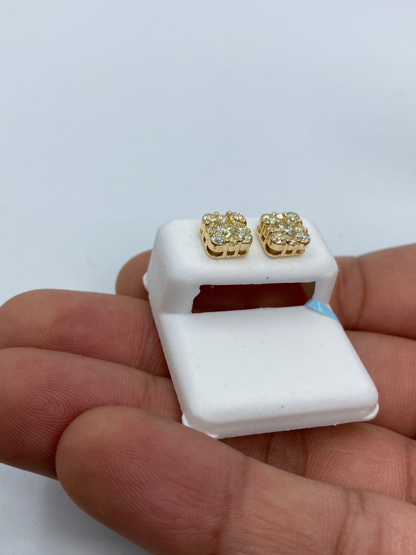 Square Stud Earrings Size #4