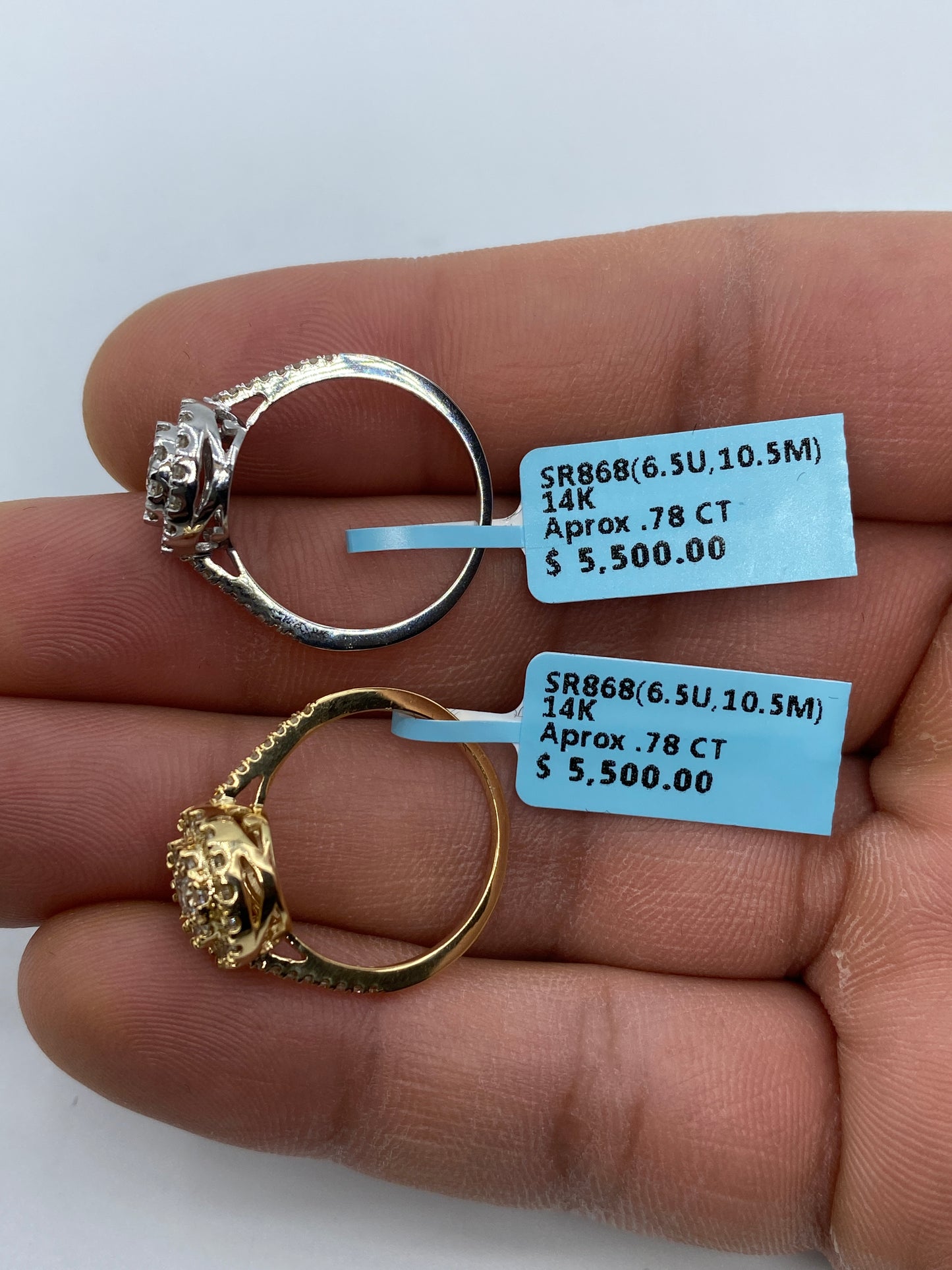 Circle Thin Band Engagement Ring