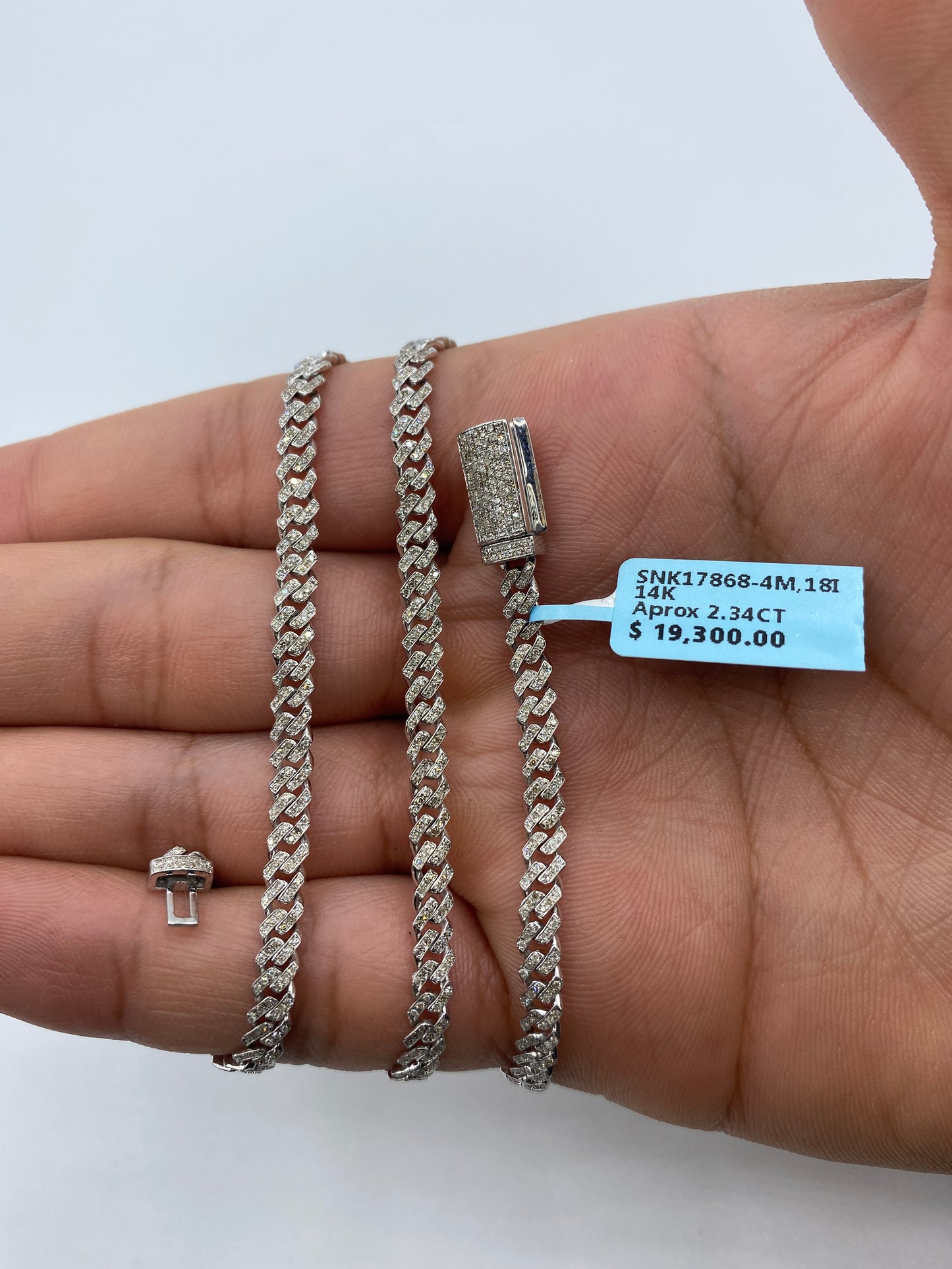 14K Cuban Chain 4mm, 18in