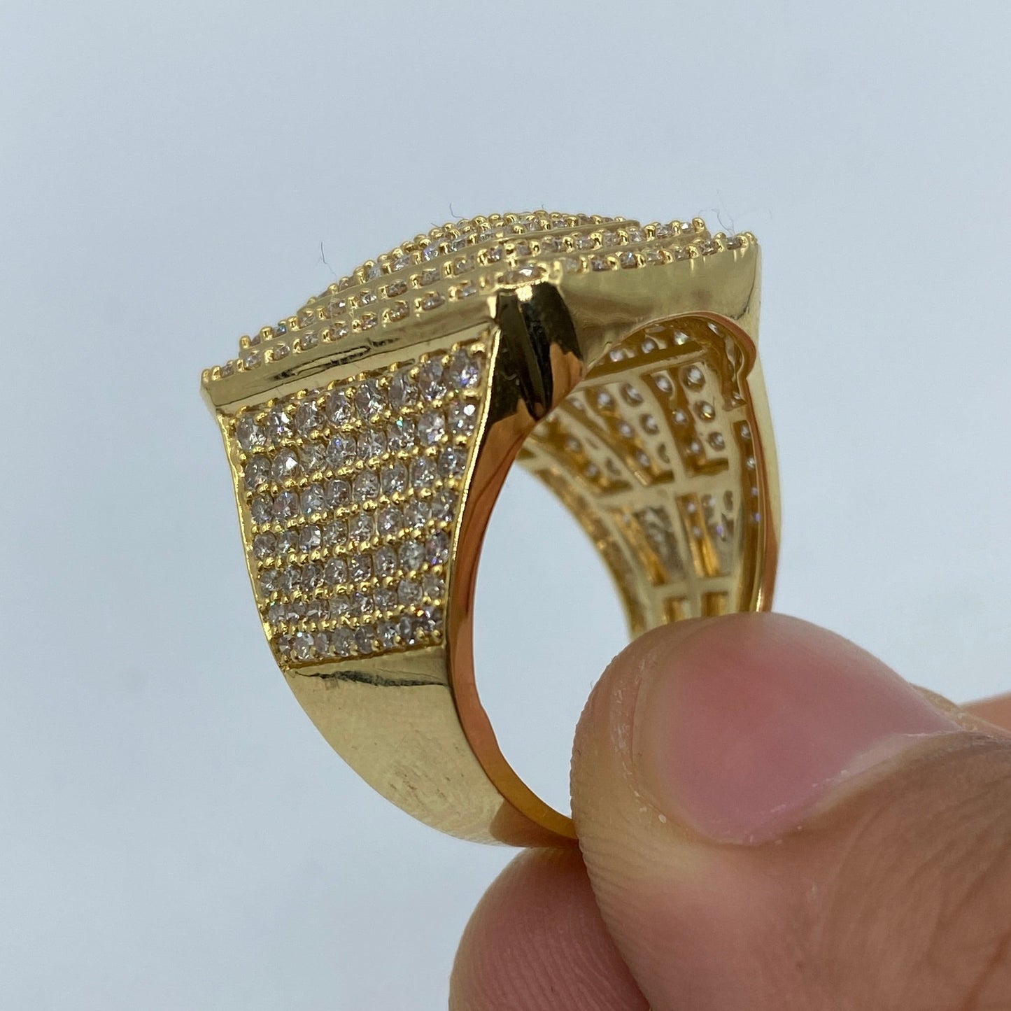 10K Rectangle Aphrodite Diamond Ring