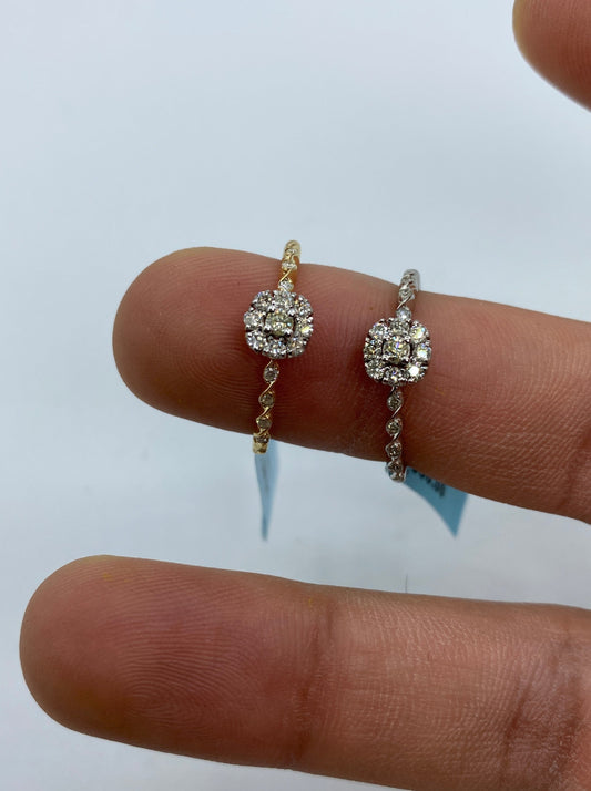 Flower Engagement Ring