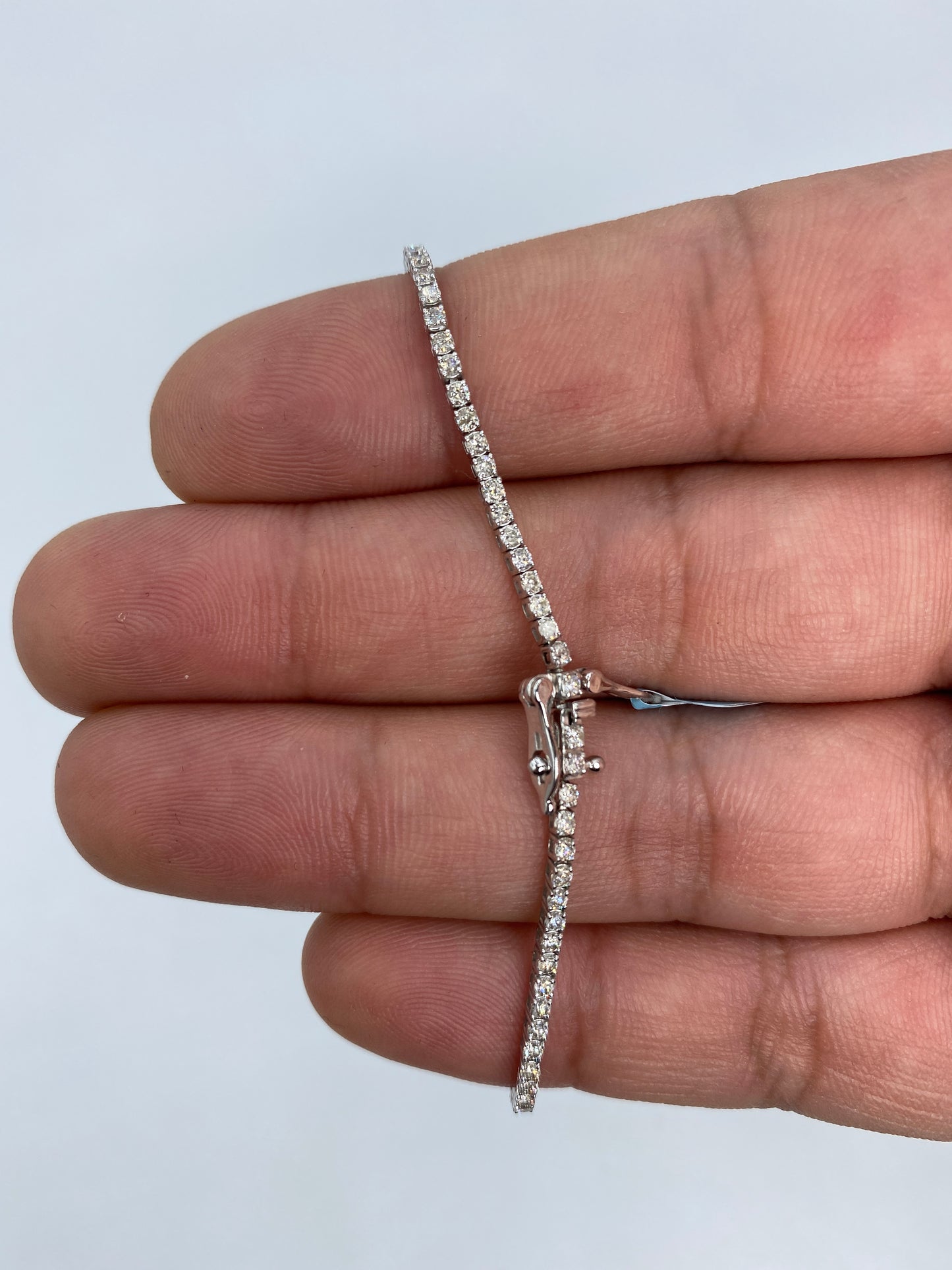 14K Tennis Bracelet 1.6mm, 7in