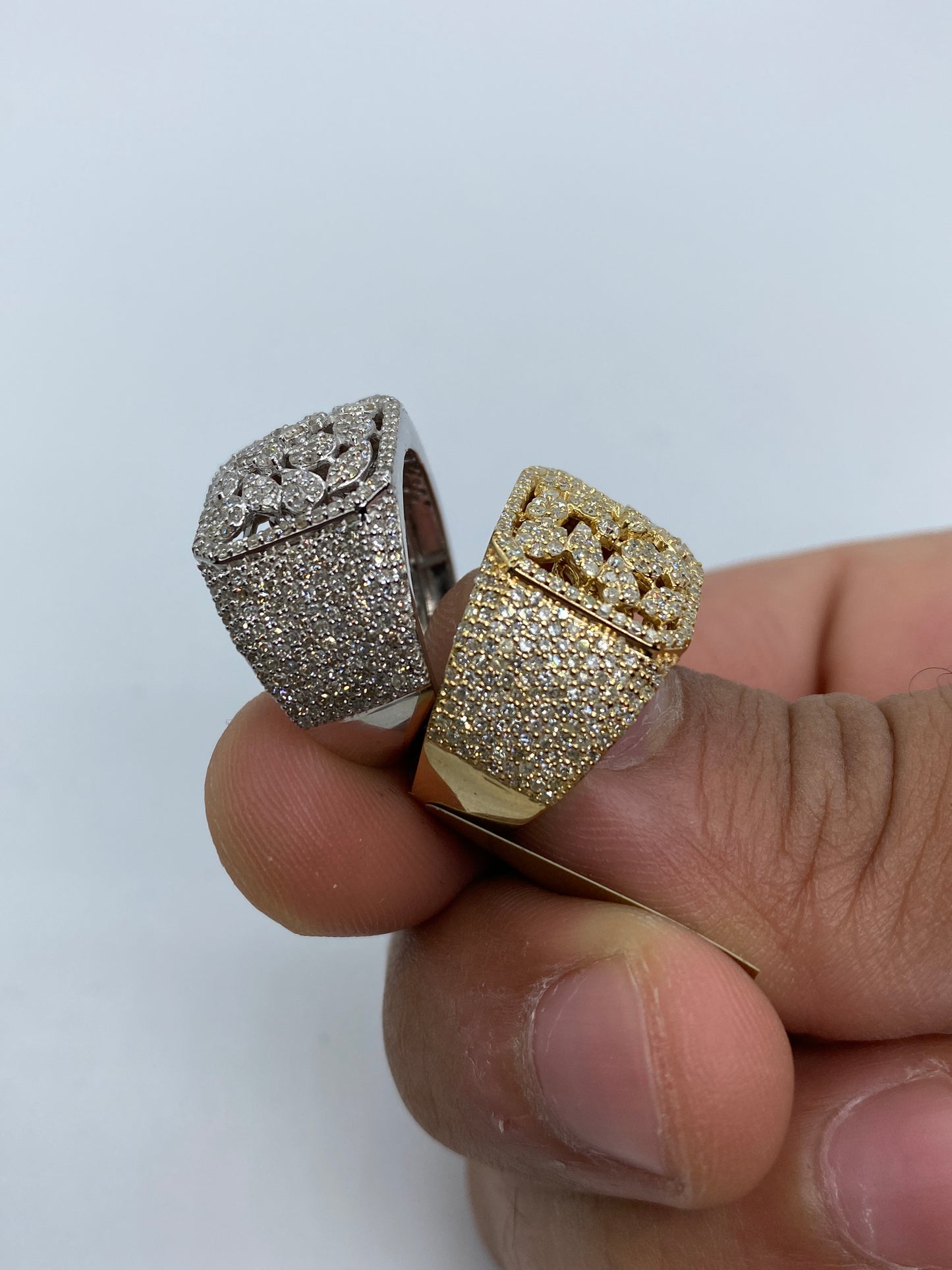 10K Floral Square Ring