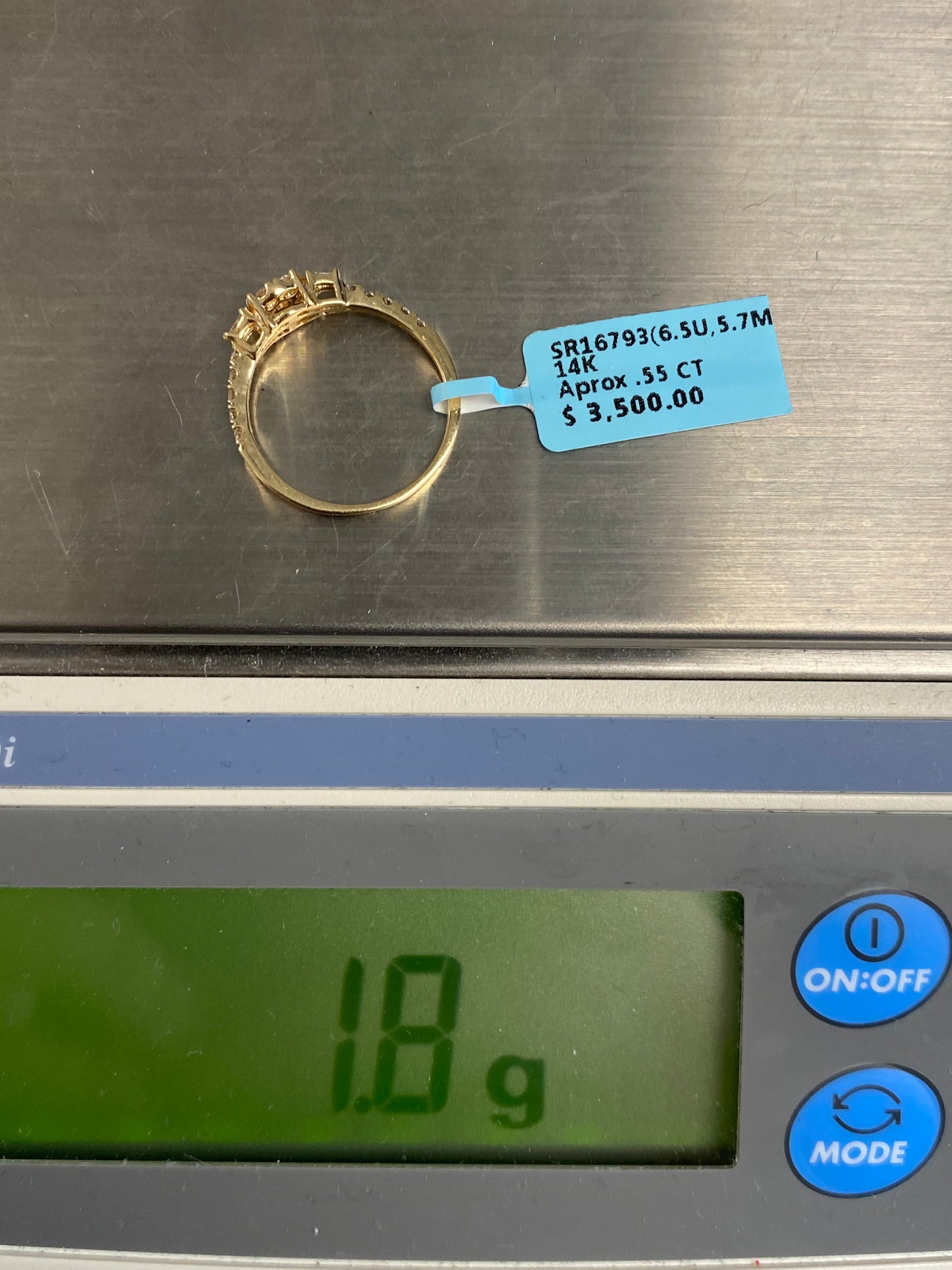 3 Stone Baguette Engagement Ring