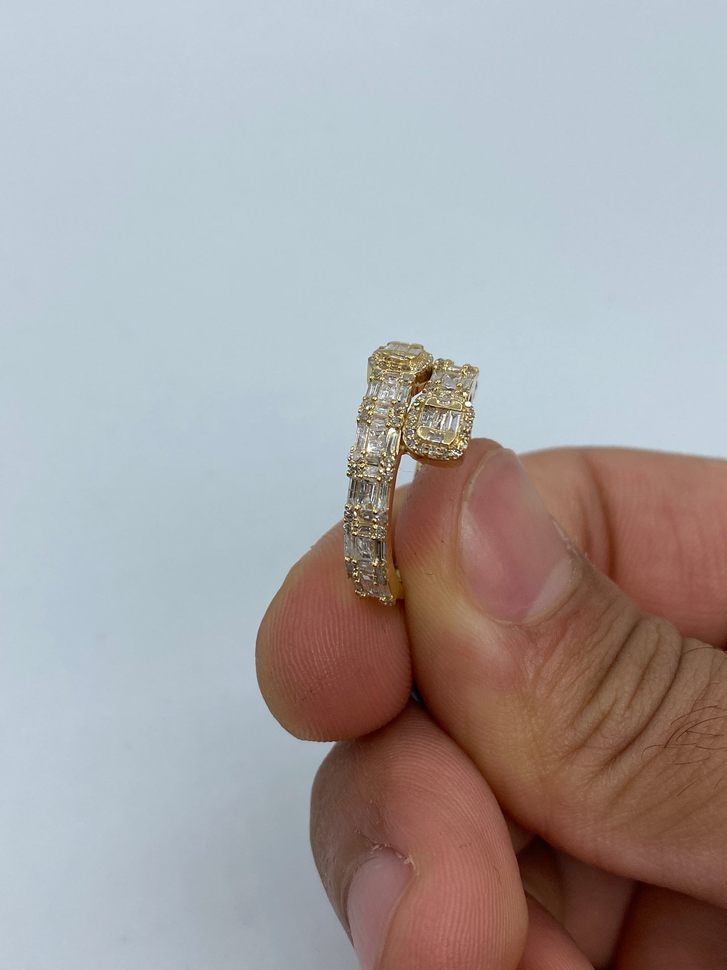 Bangle Baguette Engagement Ring