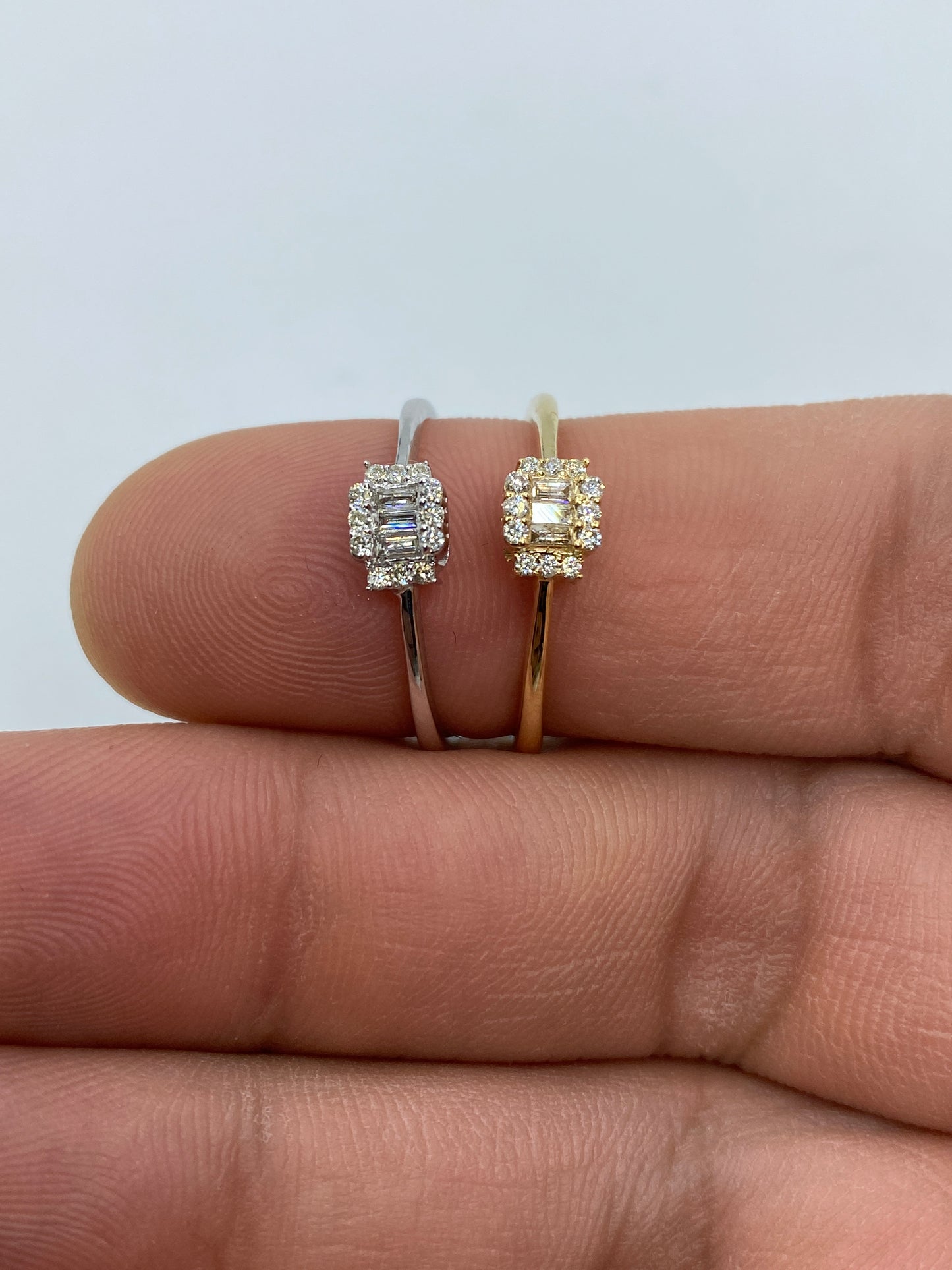 Minimal Baguette Engagement Ring