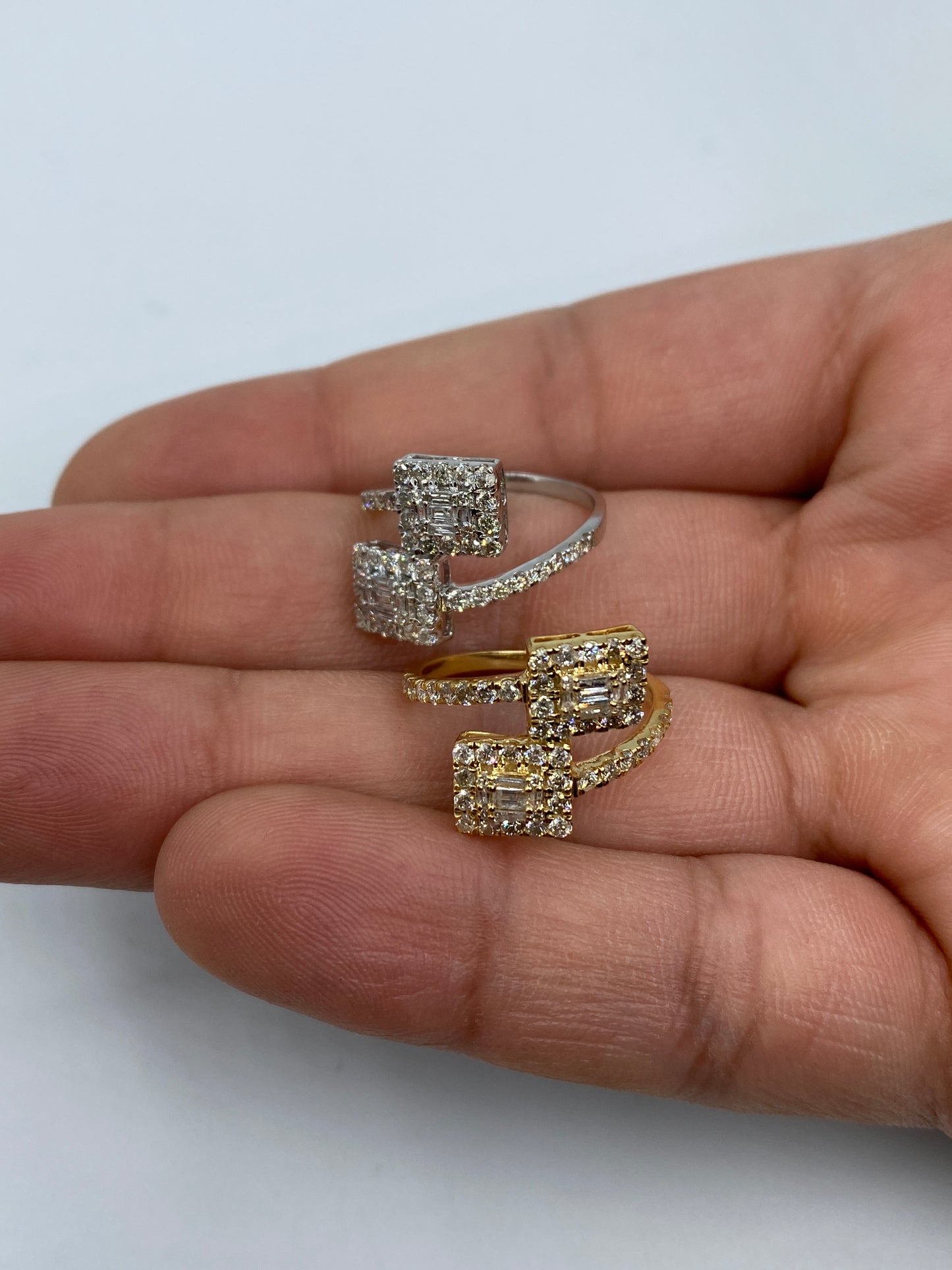 Square Bangle Engagement Ring