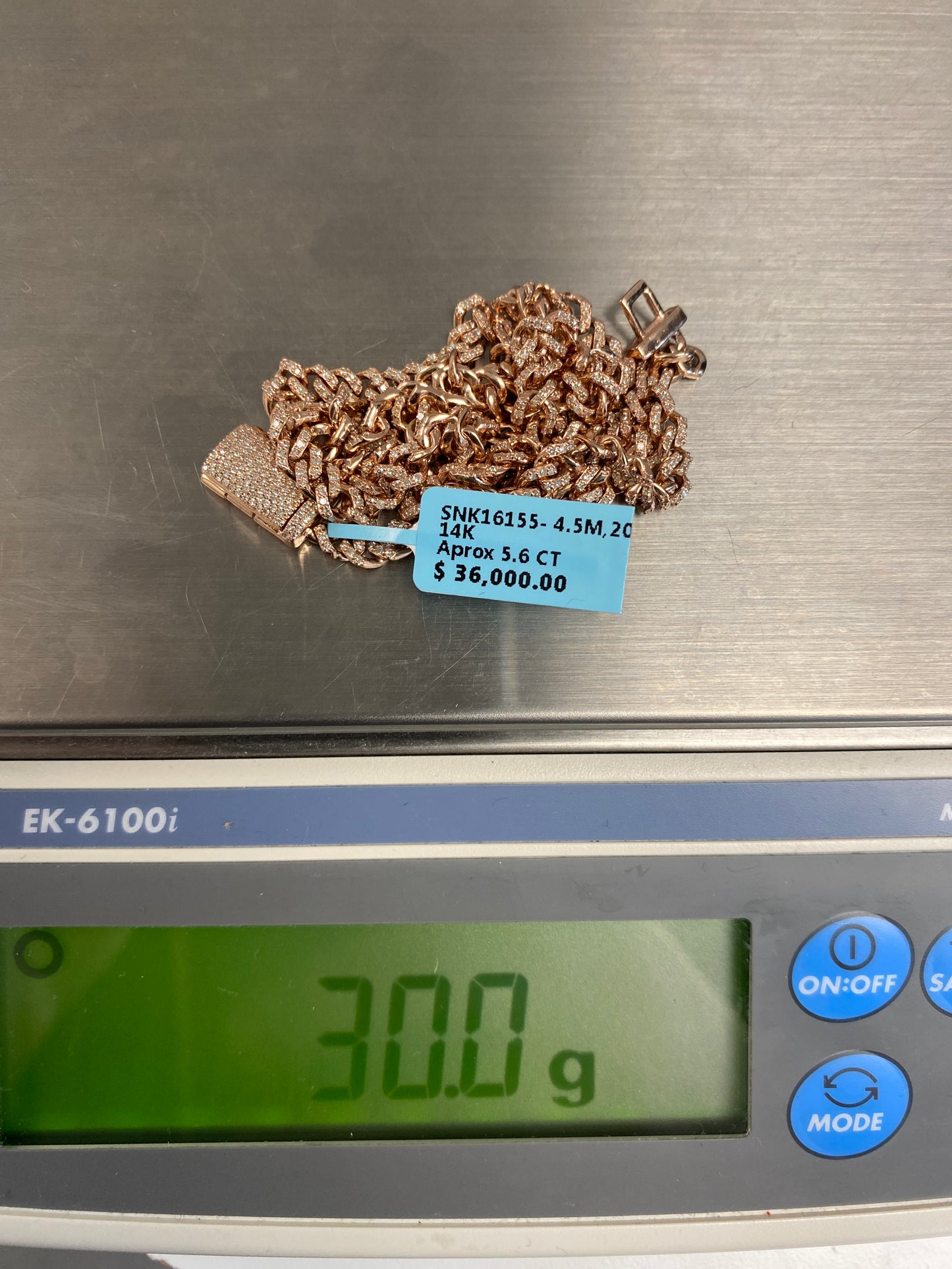 14K Cuban Chain 4.5mm, 20in