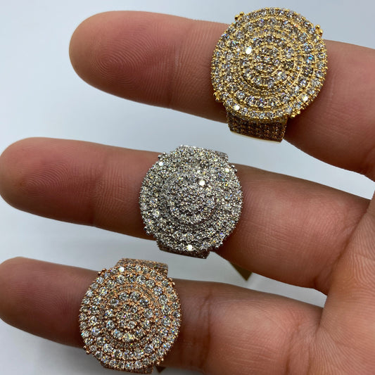 10K Circle Ring Diamond Style #1