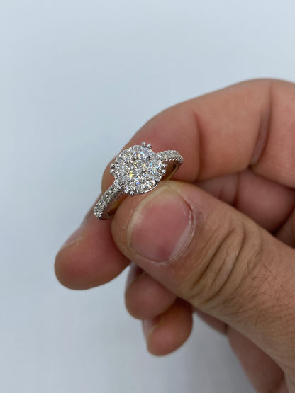 Flower Engagement Ring