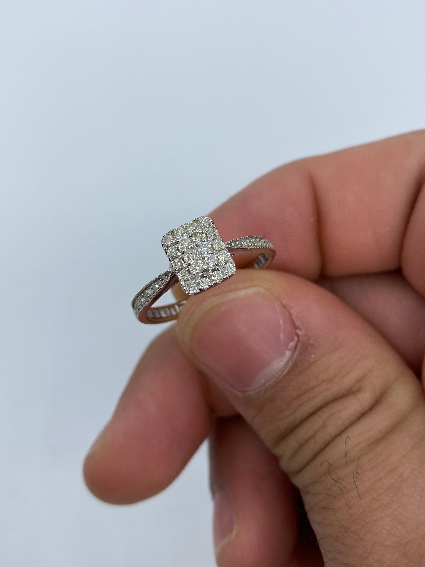 Rectangle Engagement Engagement Ring