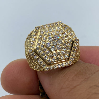 10K 3D Diamond Ring