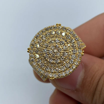 10K Circle Ring Diamond Style #1