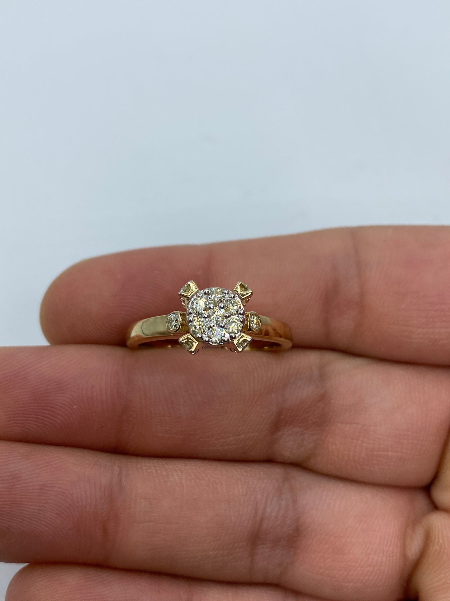 Flower Engagement Ring